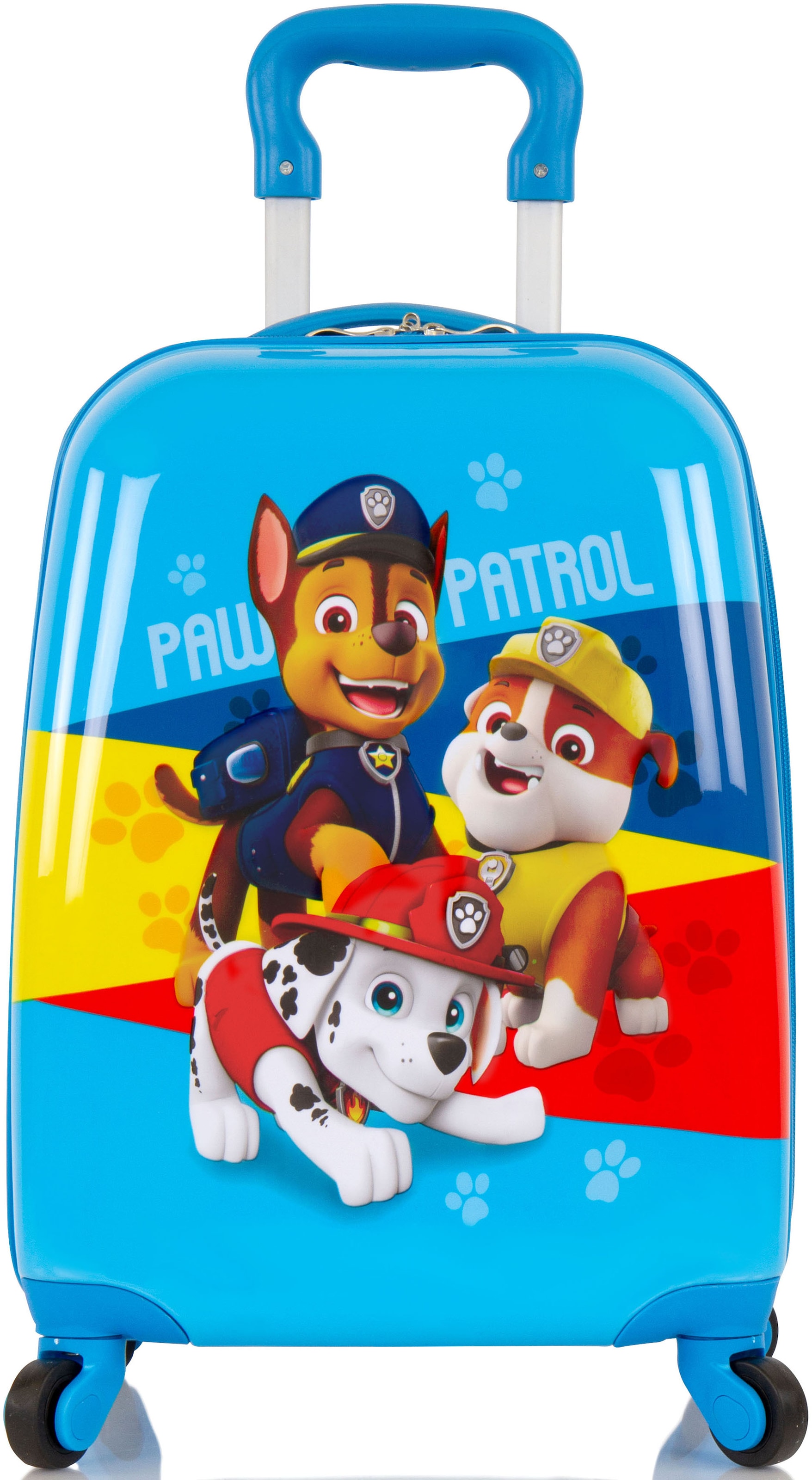 Heys Kinderkoffer "Paw Patrol, Blau", 4 St. Rollen, Heys x Joachim Llambi Kindertrolley Handgepäck-Koffer