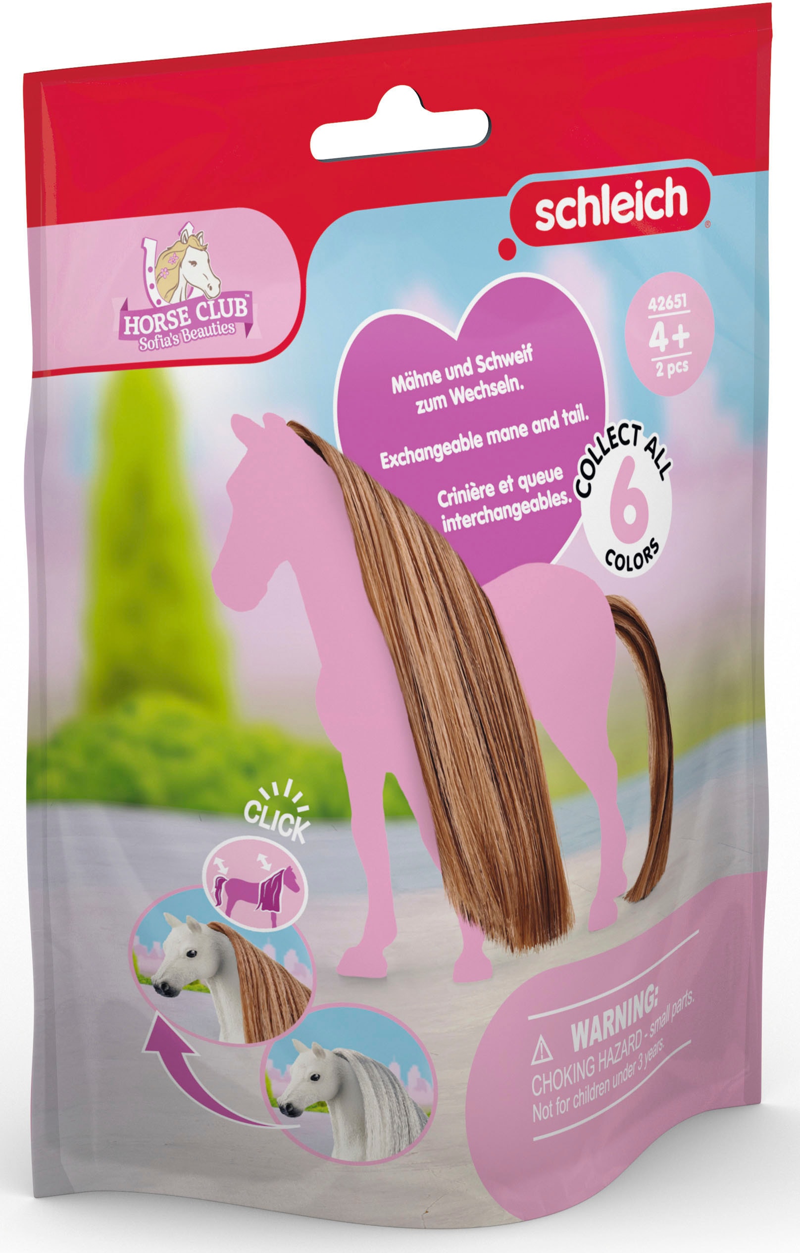 Spielfigur »HORSE CLUB, Sofia's Beauties, Haare für Beauty Horses, Choco (42651)«,...