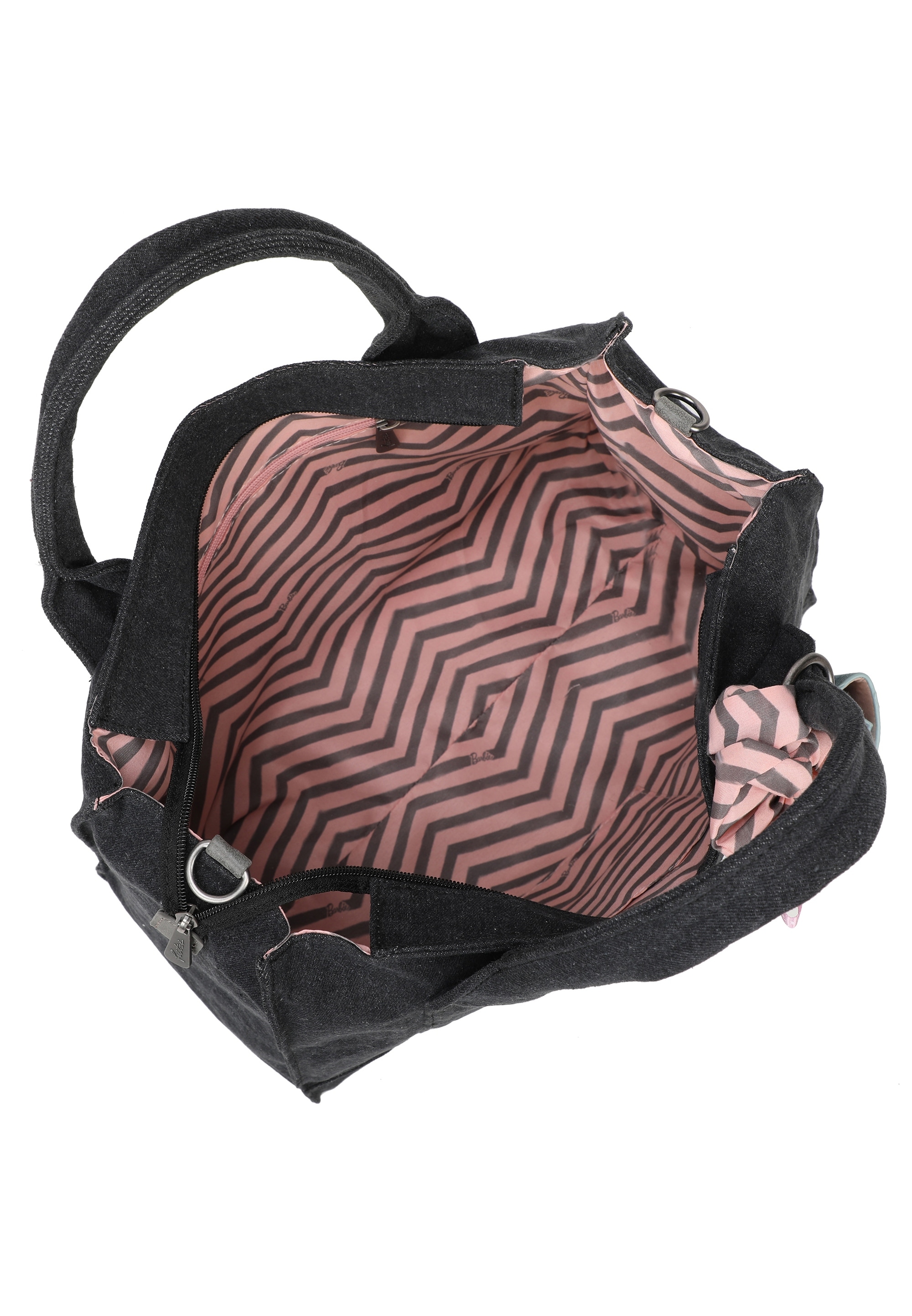 Fritzi aus Preußen Henkeltasche »Tote Bag Malibu Denim Limited Barbie«, mit abnehmbarem Haarband