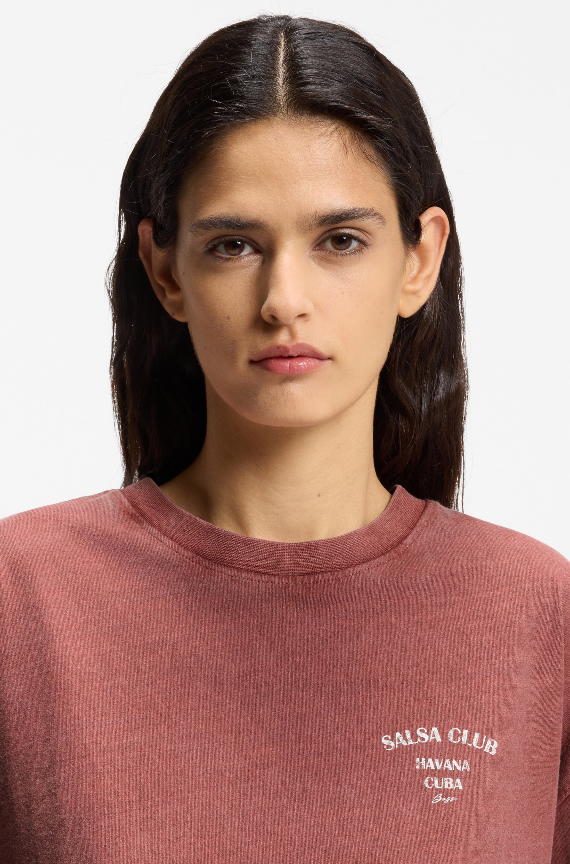 BOSS ORANGE T-Shirt "Eboys Premium Damenmode" mit Print, Relaxed Fit günstig online kaufen