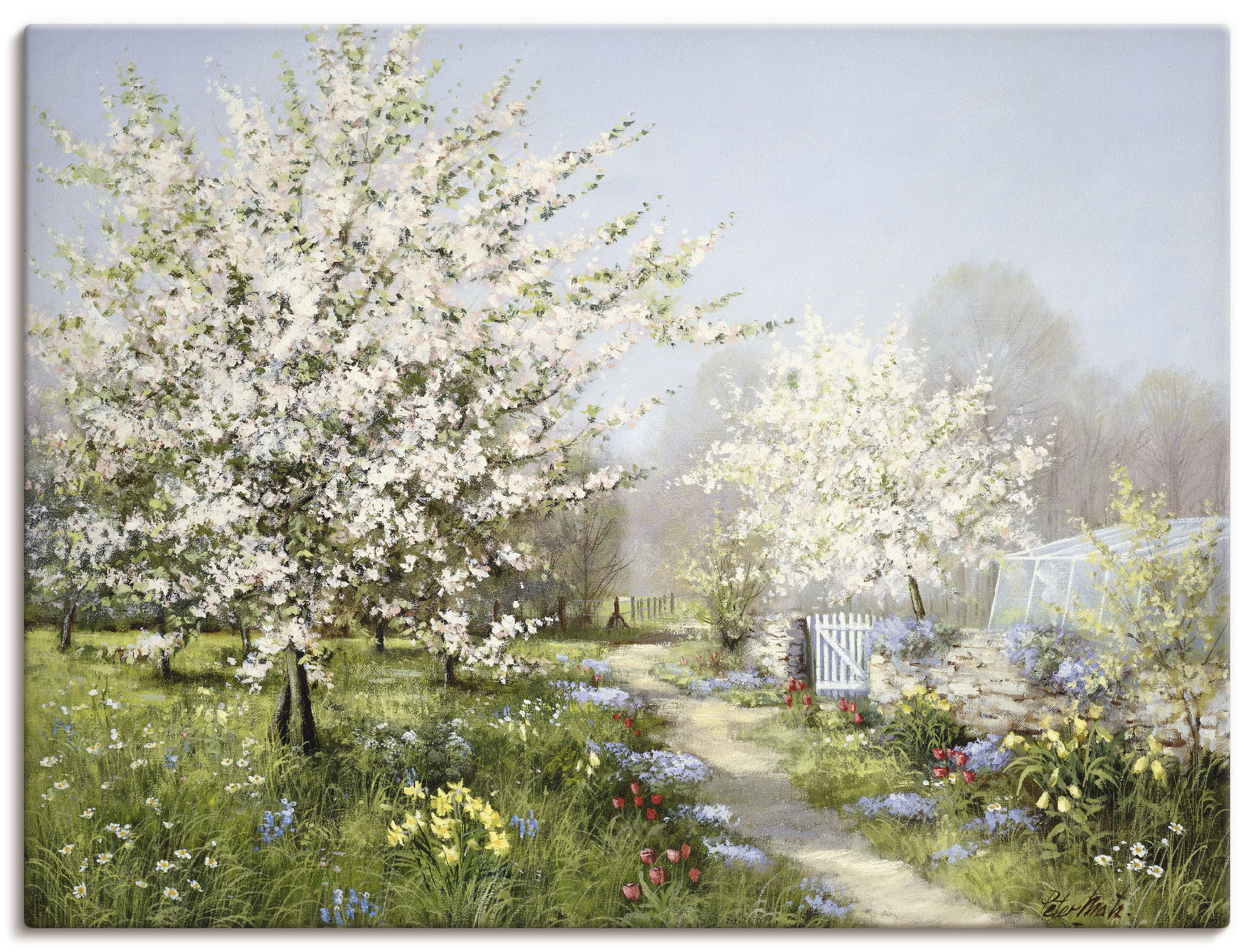 Artland Wandbild "Frühlingsblüten" Wiesen & Bäume 1 Stk. tlg. als Leinwandbild, Poster in verschied. Größen