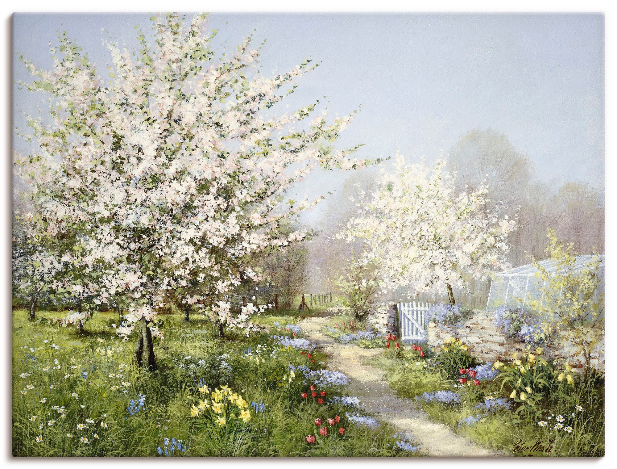 Artland Wandbild "Frühlingsblüten" Wiesen & Bäume 1 Stk. tlg. als Leinwandb günstig online kaufen