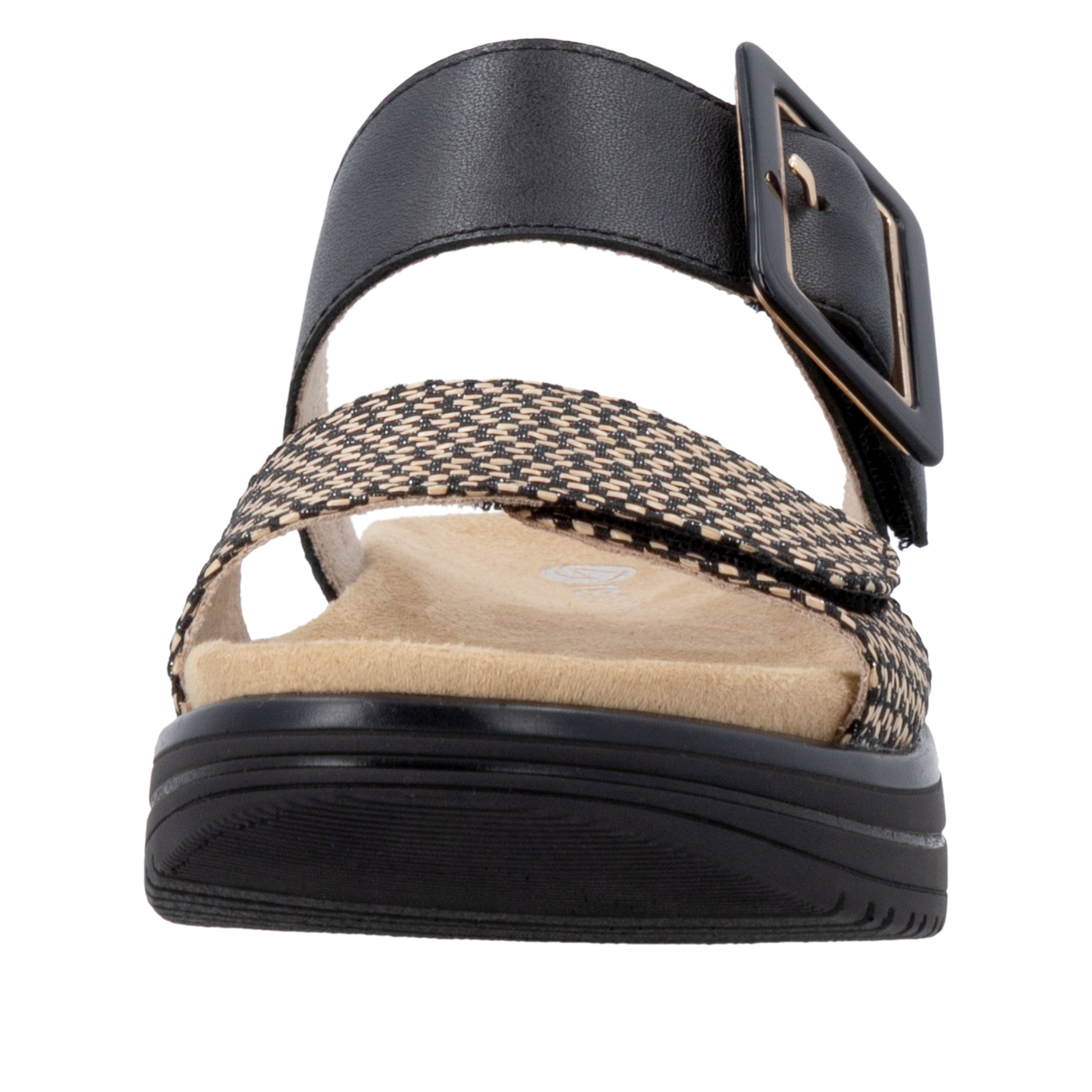 Remonte Women's Slide Sandals Black/Natural 38 3