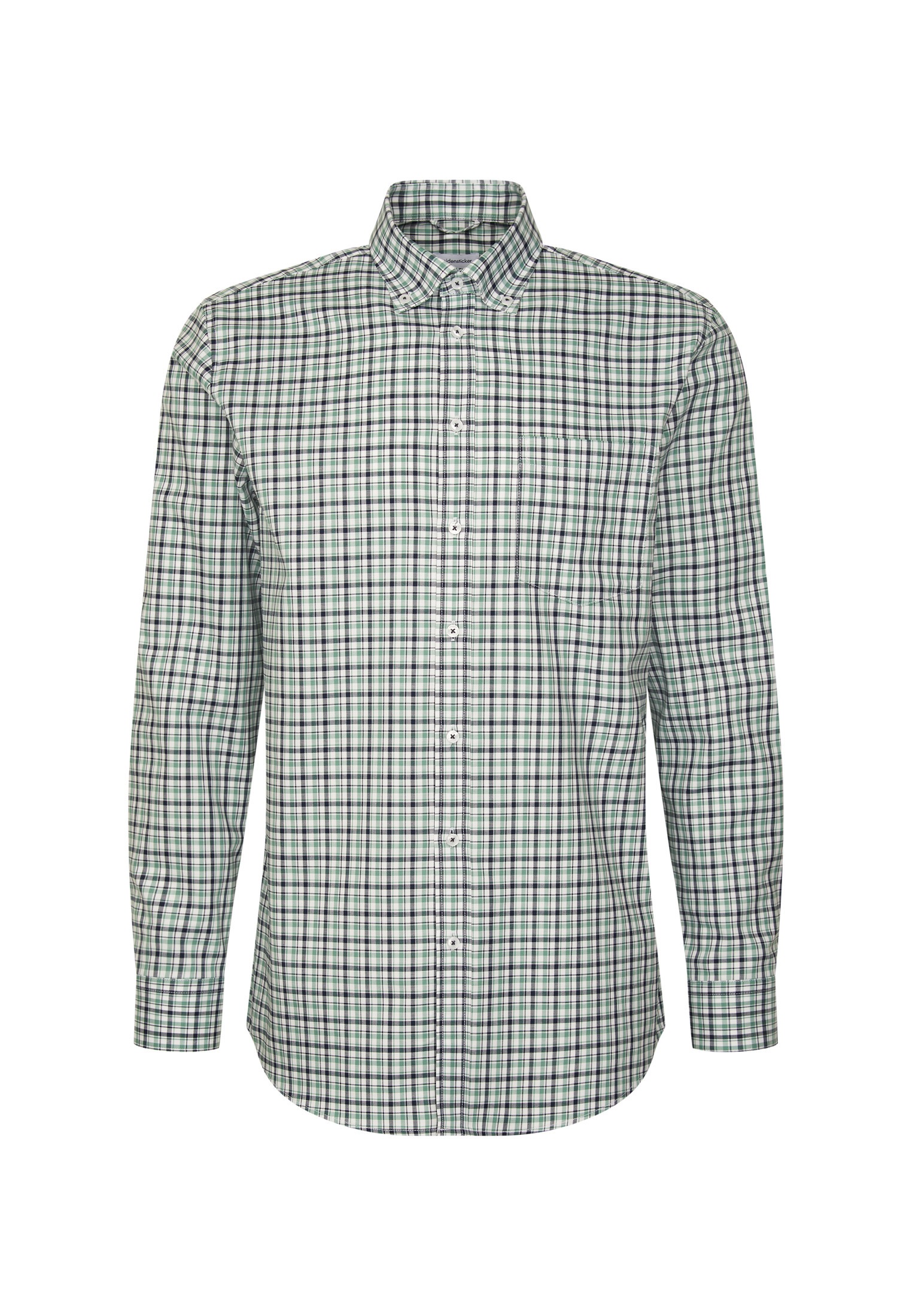 seidensticker Businesshemd "Regular" Regular 1/1 Button-Down-Kragen Karo