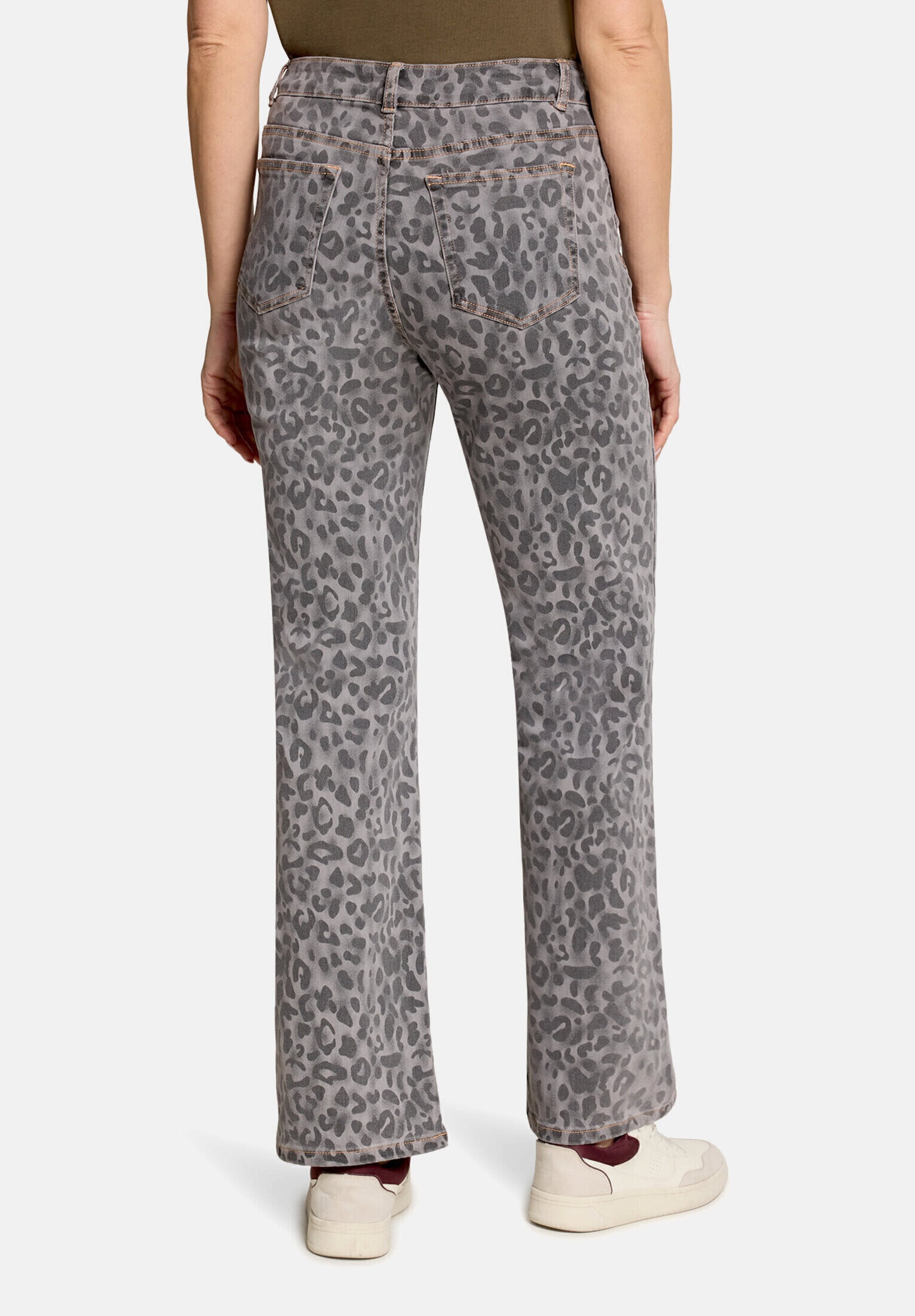 Cartoon Stretch-Jeans »Damen mit Muster«