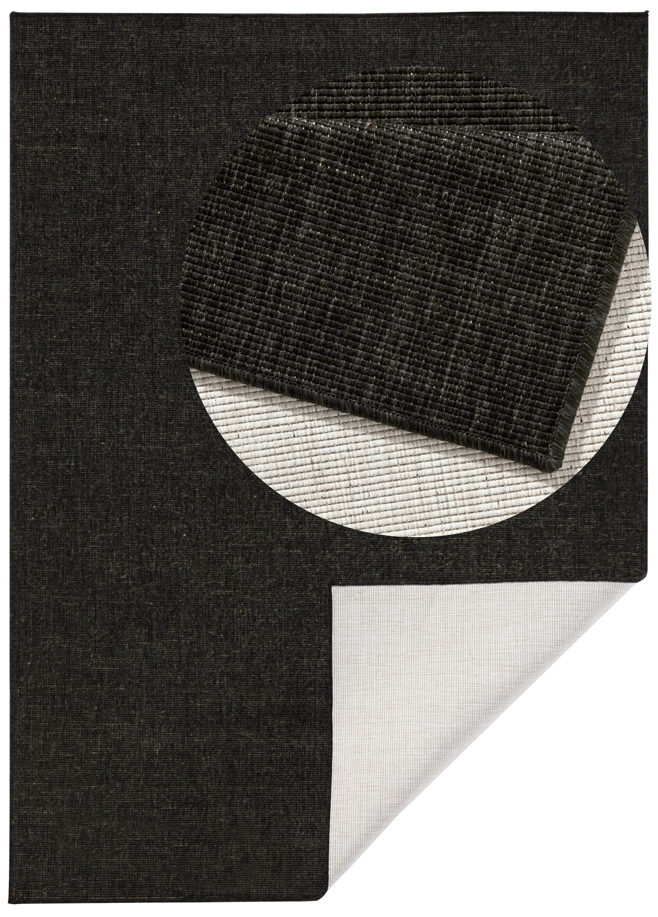 NORTHRUGS Teppich »Miami Wendeteppich«, rechteckig, 5 mm Höhe, In-& Outdoor, Wetterfest, Balkon, Läufer, Wohnzimmer, Wasserfest