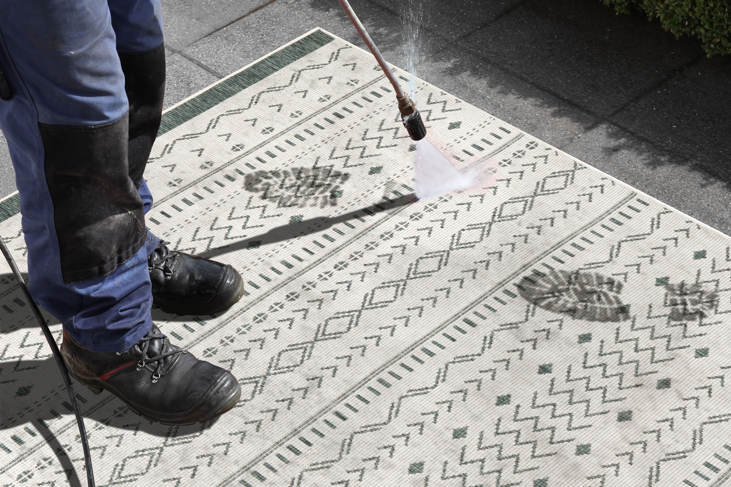 NORTHRUGS Teppich »Kuba Wendeteppich«, rechteckig, 5 mm Höhe, In-& Outdoor, Wetterfest, Balkon, Läufer, Wohnzimmer, Wasserfest