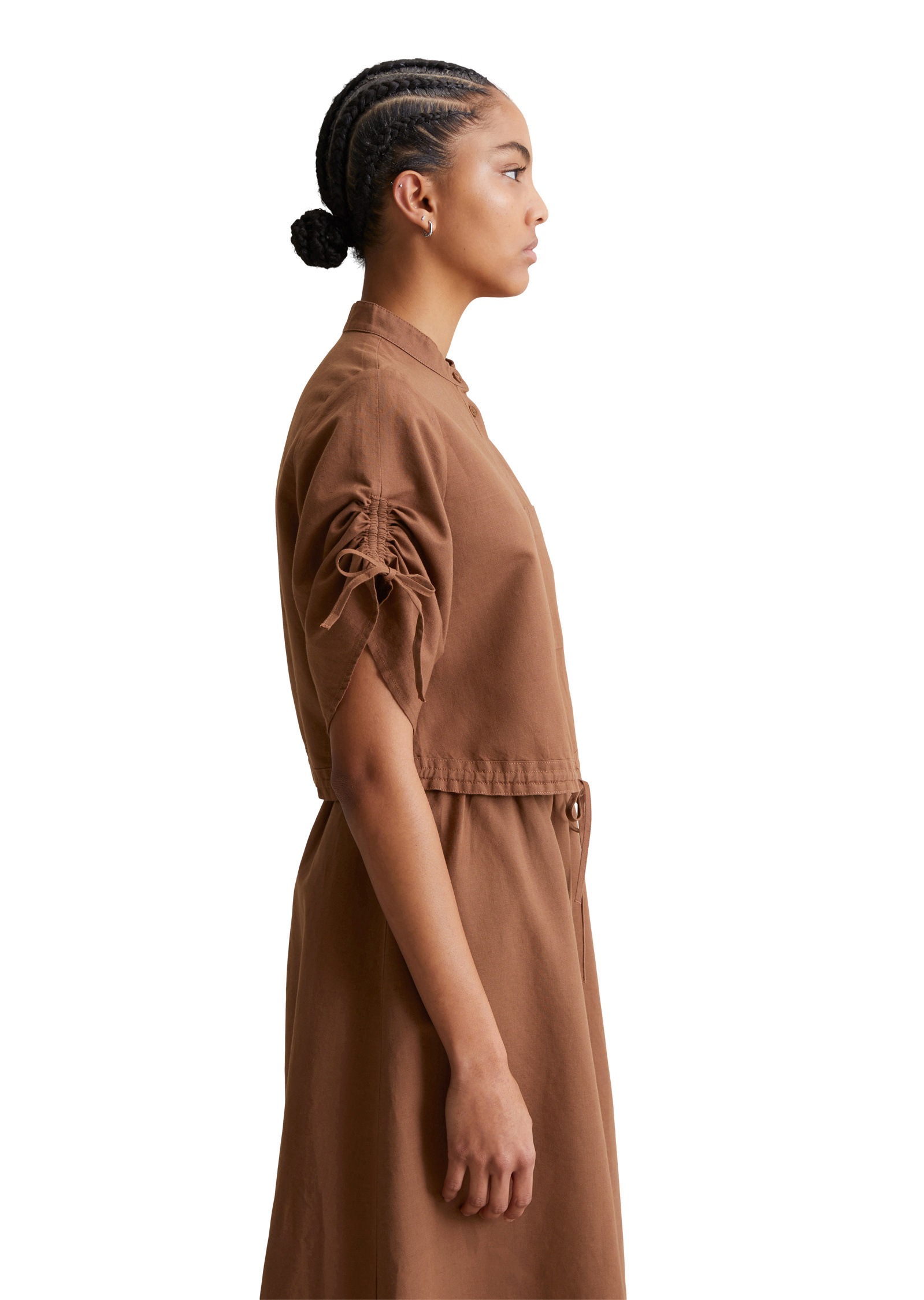 Marc OPolo DENIM Kurzarmbluse "mit Tunnelzug-Details" günstig online kaufen