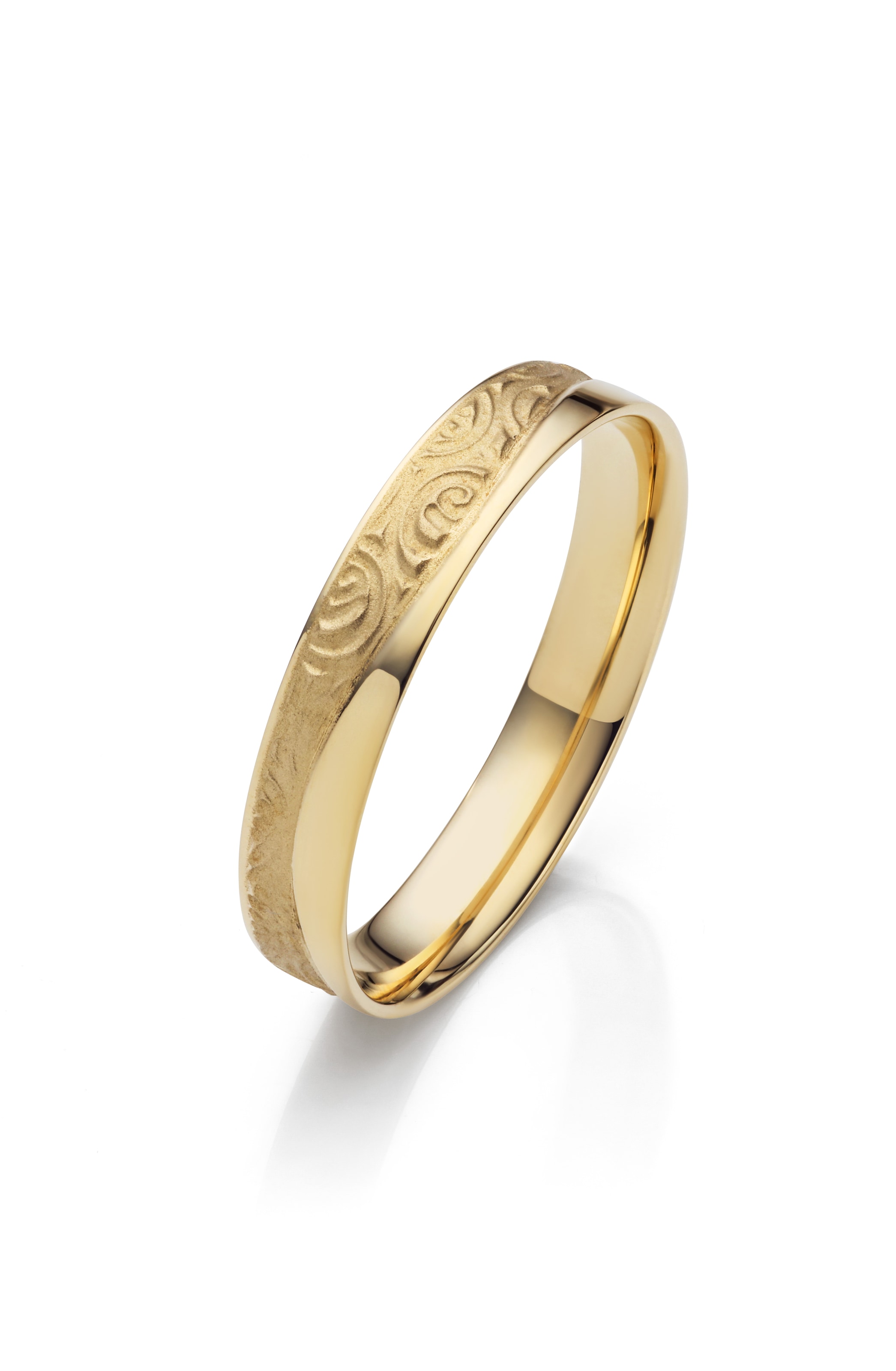 Firetti Trauring »Schmuck Geschenk Gold 375 Hochzeit Ehering Partnerring "LIEBE"«, Made in Germany - wahlweise mit oder ohne Brillanten