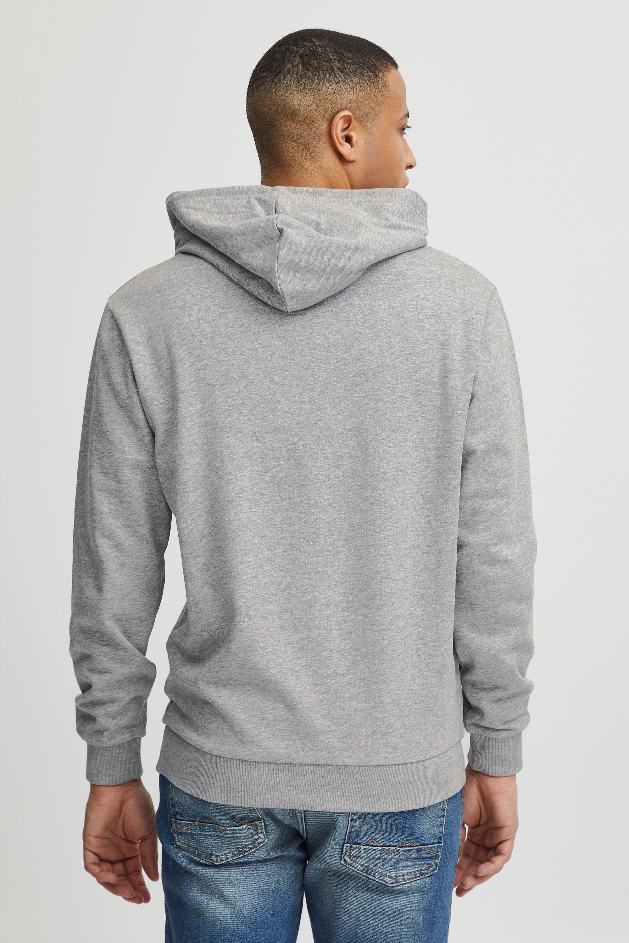 Indicode IDLeon Kapuzenpullover Light Grey Mix Größe L 3