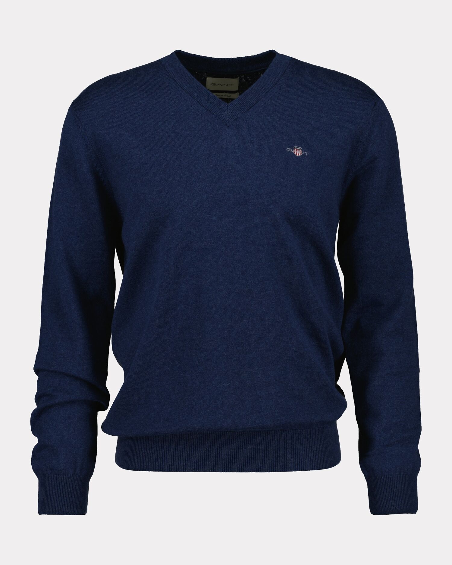 Gant V-Ausschnitt-Pullover »COTTON/WOOL«, normale Passform, Strickpullover