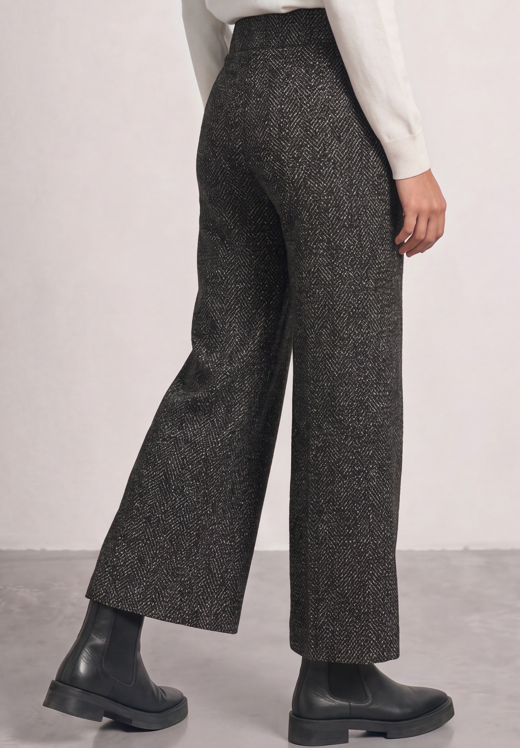 STREET ONE Stoffhose  mit Elastikbund