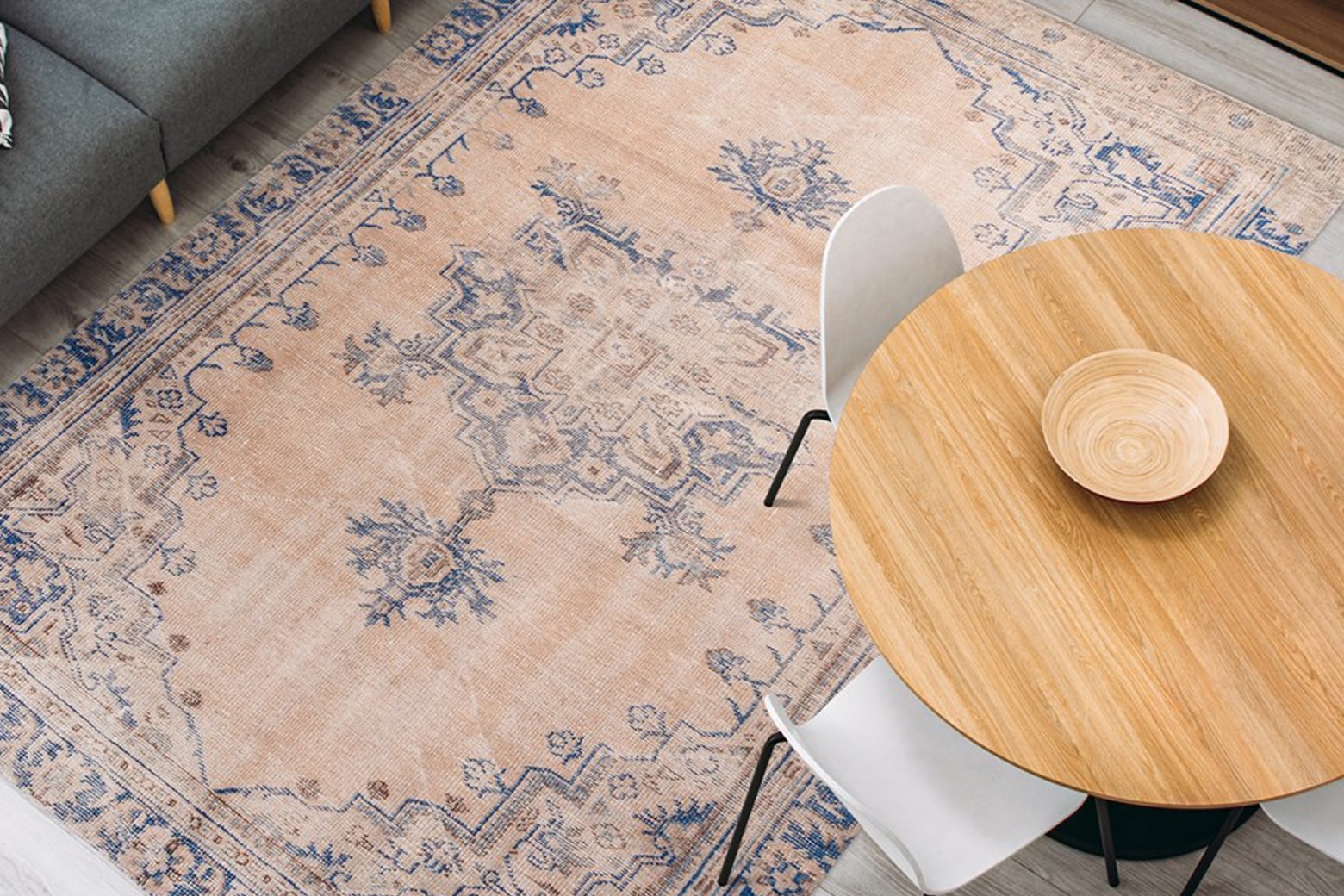 Arte Espina Teppich »Vintage 8406«, rechteckig, 9 mm Höhe, Kurzflor im Vintage Design, Wohnzimmer