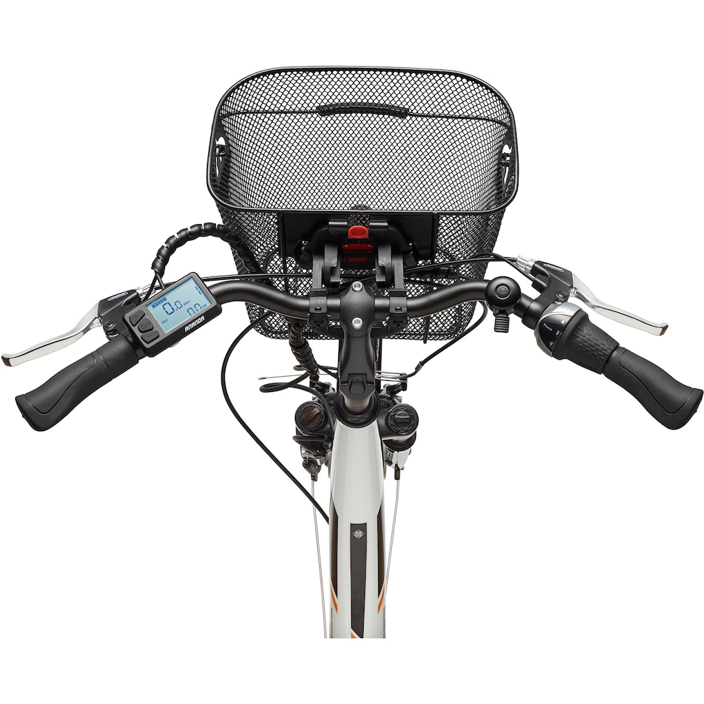 Telefunken E-Bike »Multitalent RC840«, 7 Gang, Shimano, Nexus, Frontmotor 250 W, mit Fahrradkorb