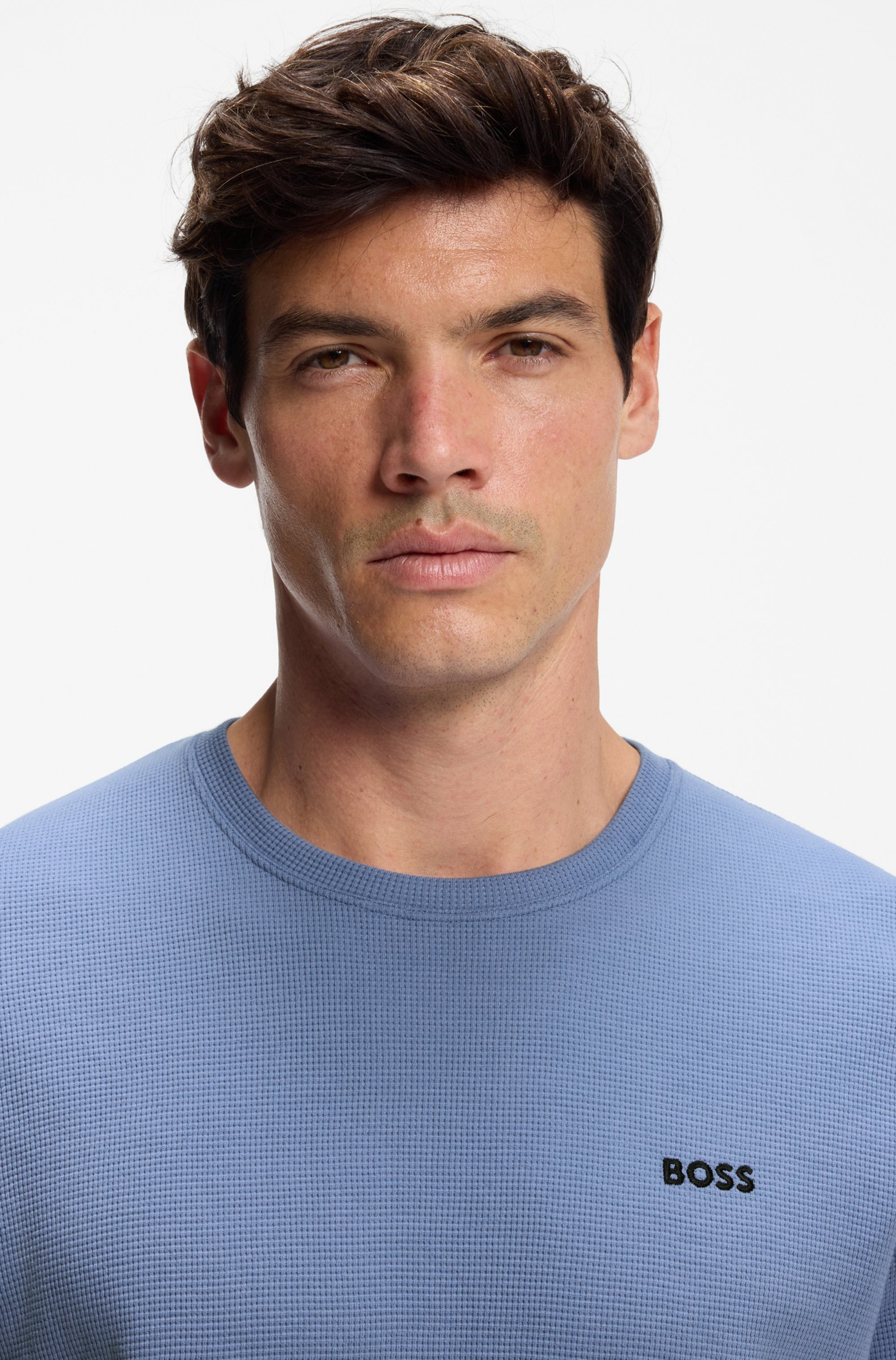 BOSS Pyjamaoberteil "Waffle T-Shirt" günstig online kaufen