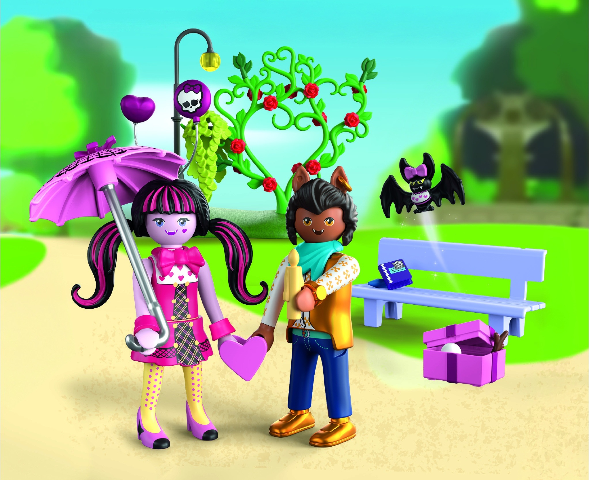 Playmobil® Konstruktions-Spielset »Valentinstagsdate (72043), Monster High™« Spielfigur