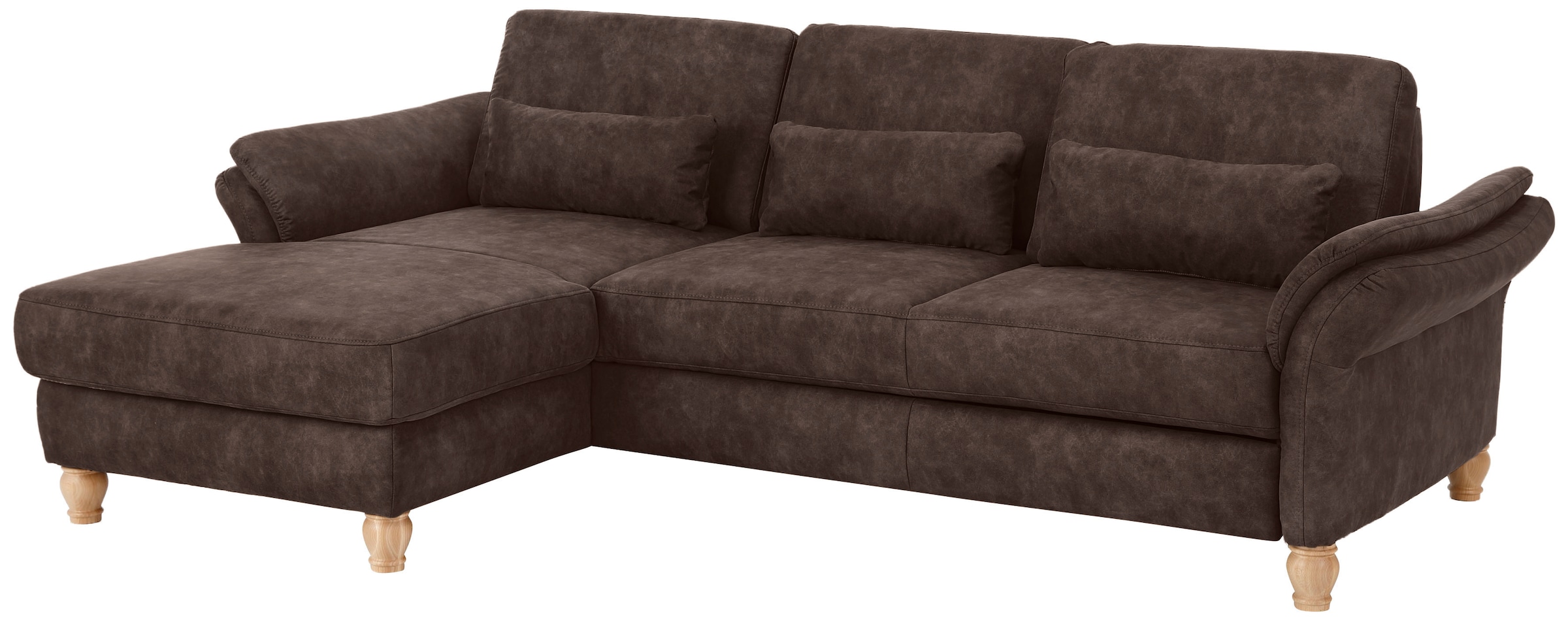 Home affaire Ecksofa »Palace L-Form«, incl. Sitztiefenverstellung, wahlweise mit Bettfunktion und Stauraum