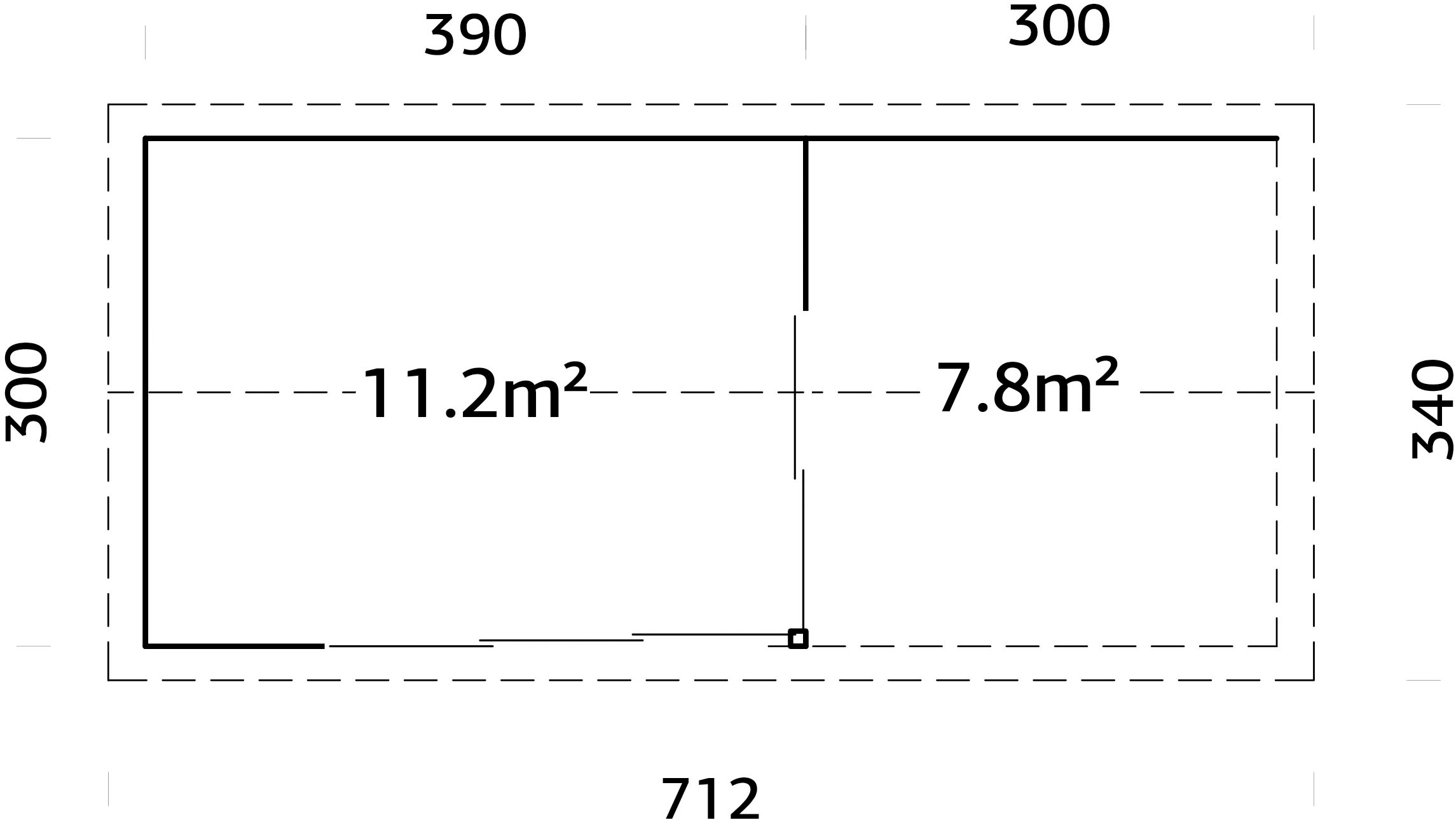 Palmako Gartenhaus »Amanda Slide« verschiedene Farben