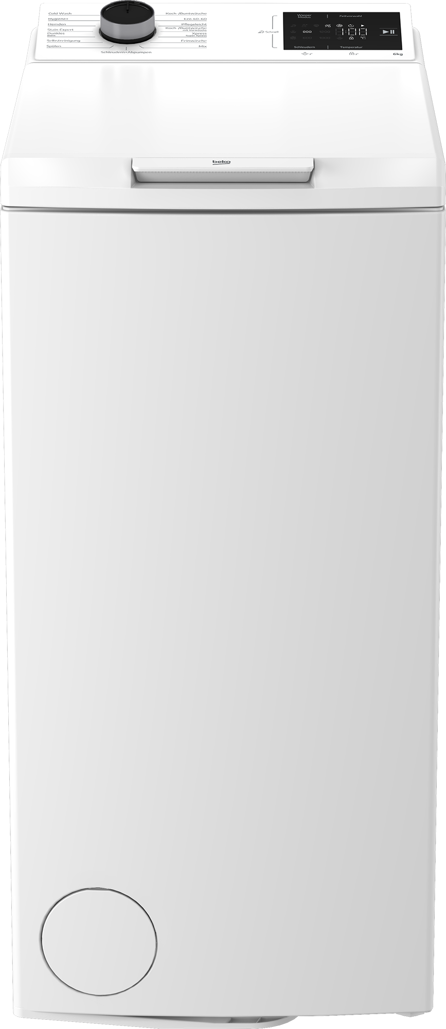 BEKO Waschmaschine Toplader »BTLO 62B W CW« 6 kg 1200 U/min Das Spezialprogramm StainExpert entfernt bis zu 24 Fleckenarten