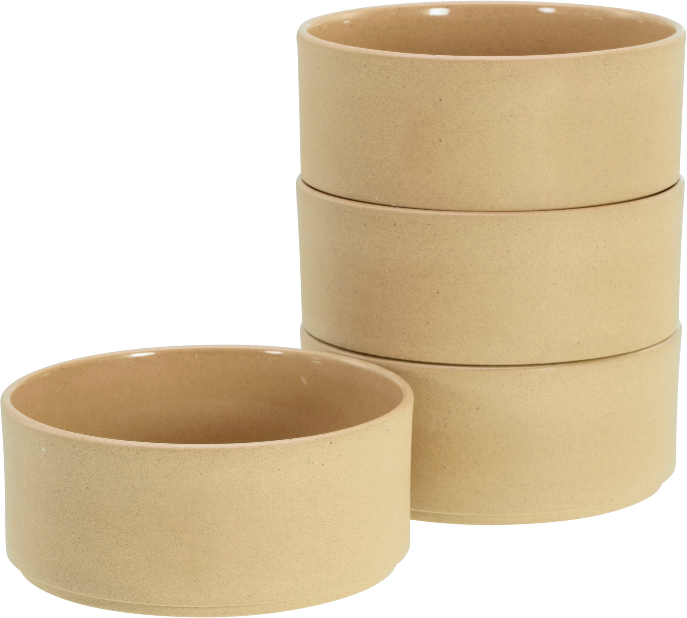 CREATABLE Schale "Futuro", Ø 14cm, beige, Schüsseln, Müslischale, Salatschale, Snackschale, Dipschale, Ø 14 cm