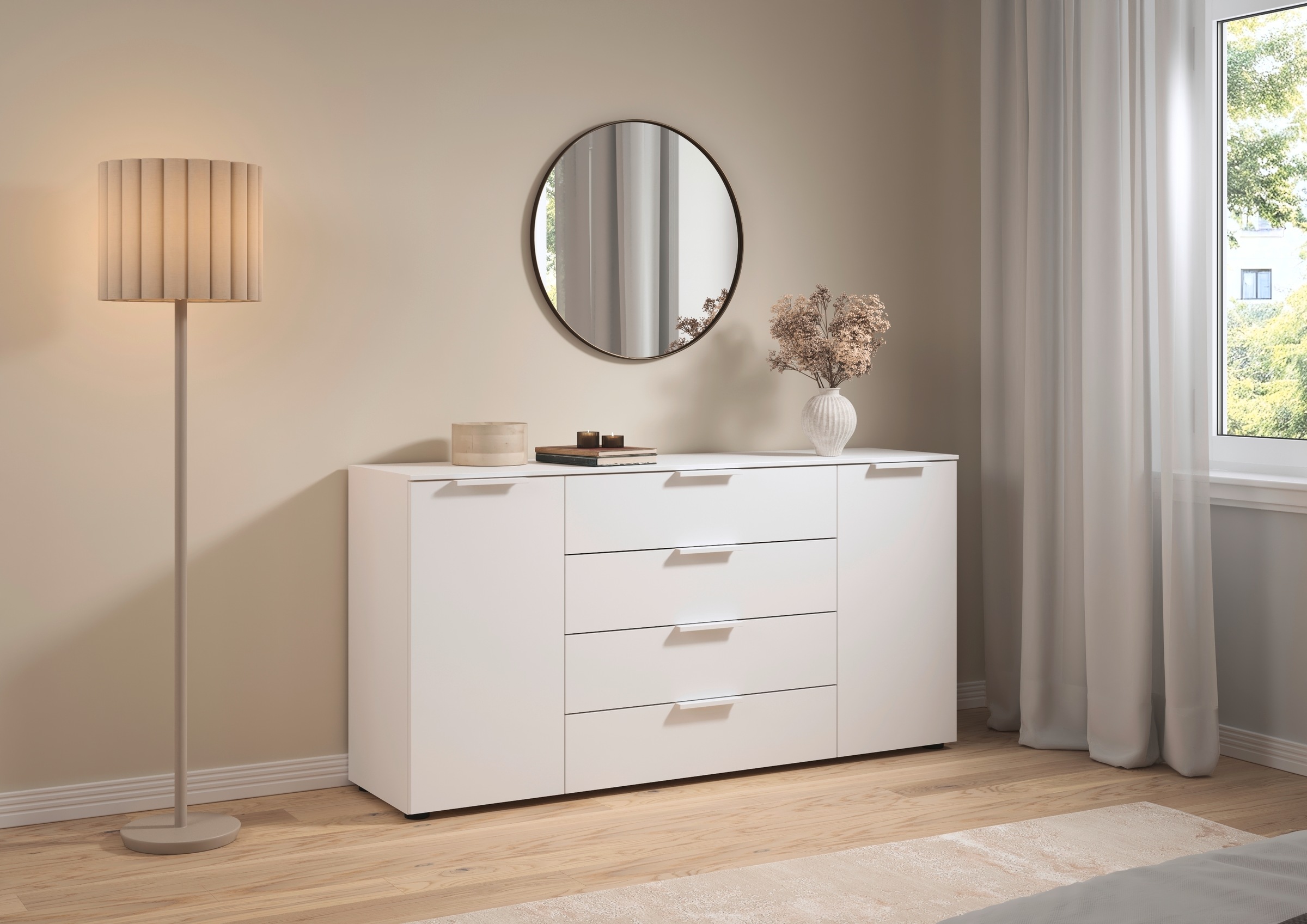LeGer Home by Lena Gercke Kommode "Serina", mit 4 Schubkästen und 2 Türen s günstig online kaufen