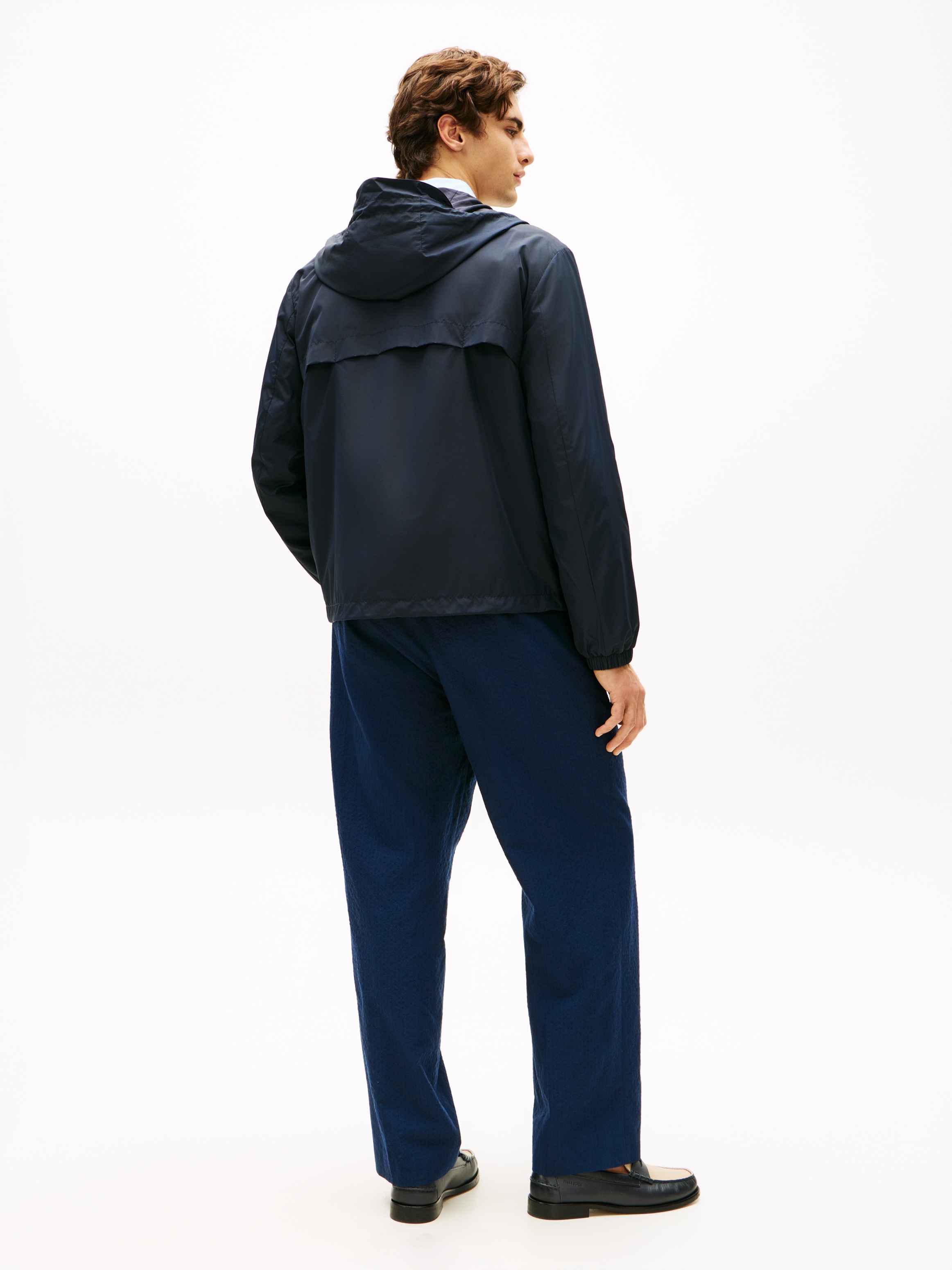 Tommy Hilfiger Allwetterjacke »BRANDED HOODED« mit Kapuze Windjacke Fahrradjacke Packable Regular fit mit Kapuze