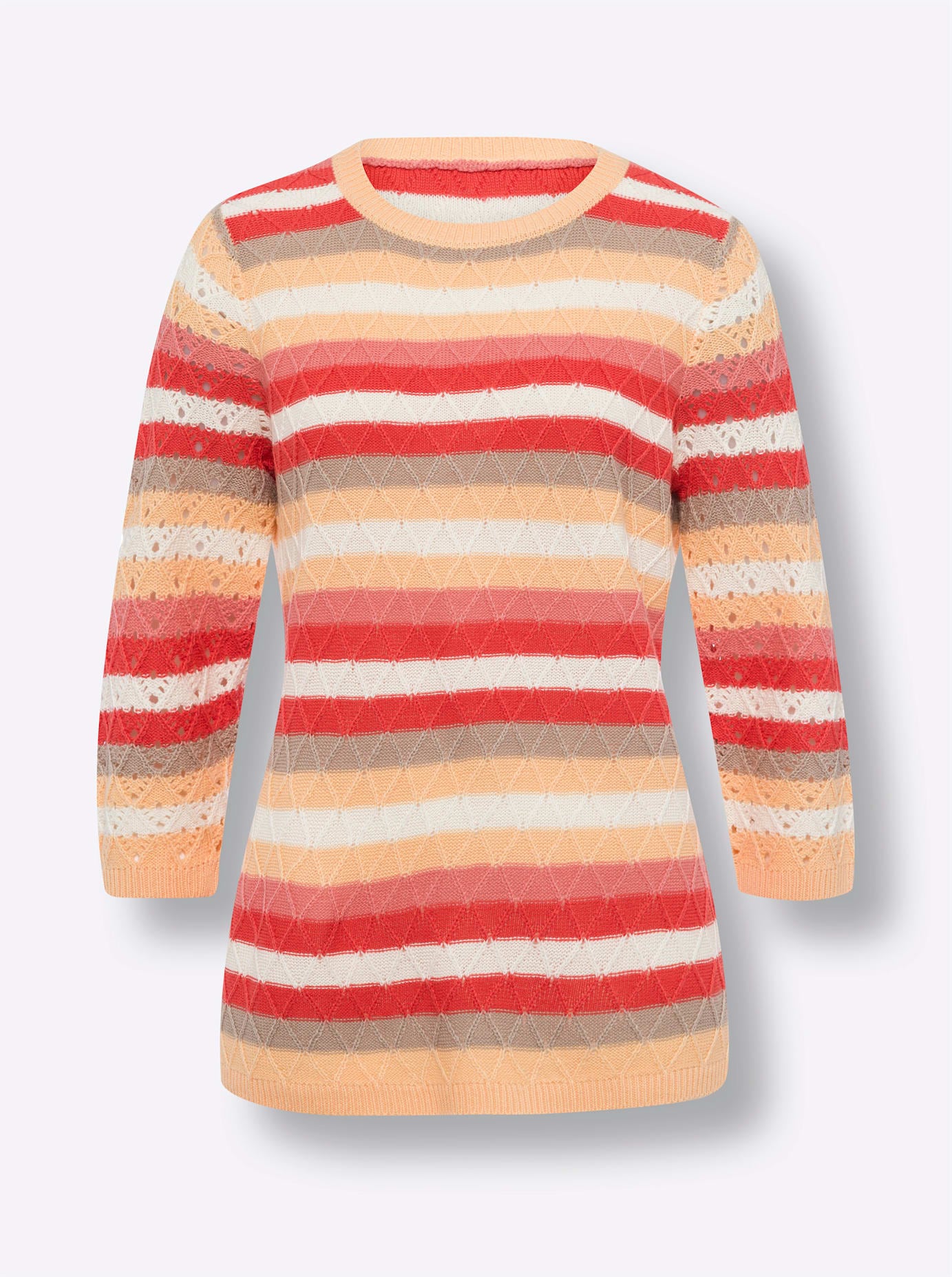 Classic Basics 3/4 Arm-Pullover »Ajour-Pullover«