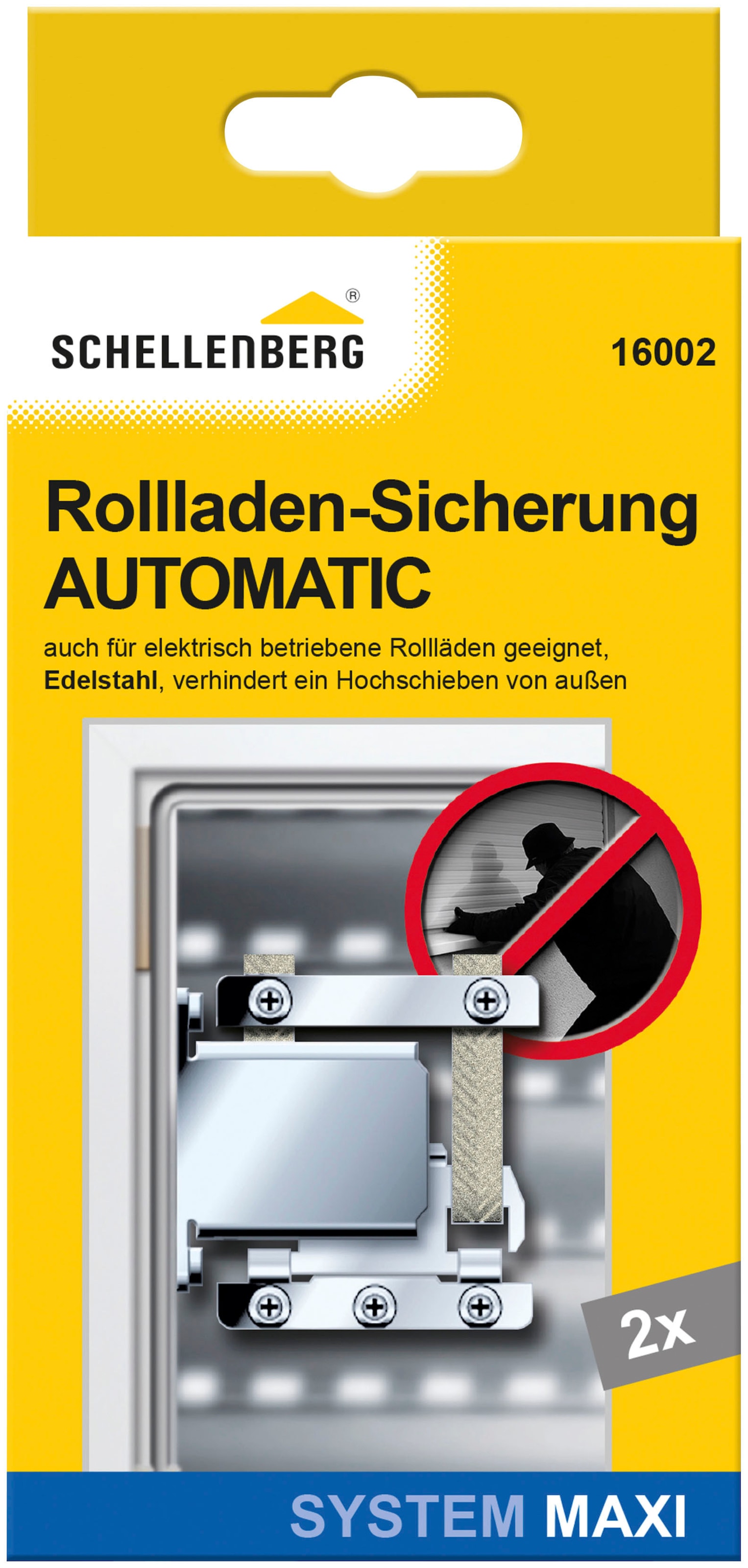 SCHELLENBERG Rollladensicherung »Automatik für elektrisch betriebene Rollläden, System Maxi«, Sicherung gegen Einbrecher