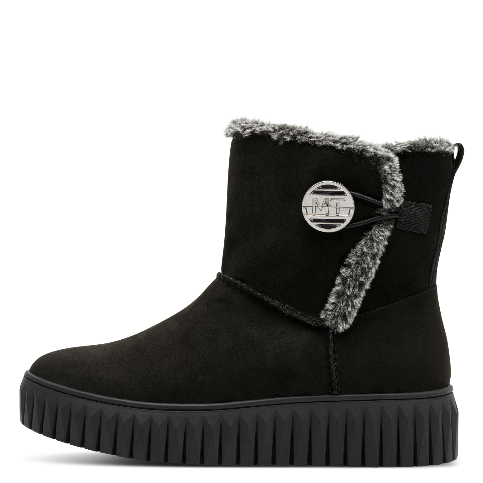 MARCO TOZZI Winterboots Plateau, Reißverschlussboots mit Fellimitat am Scha günstig online kaufen