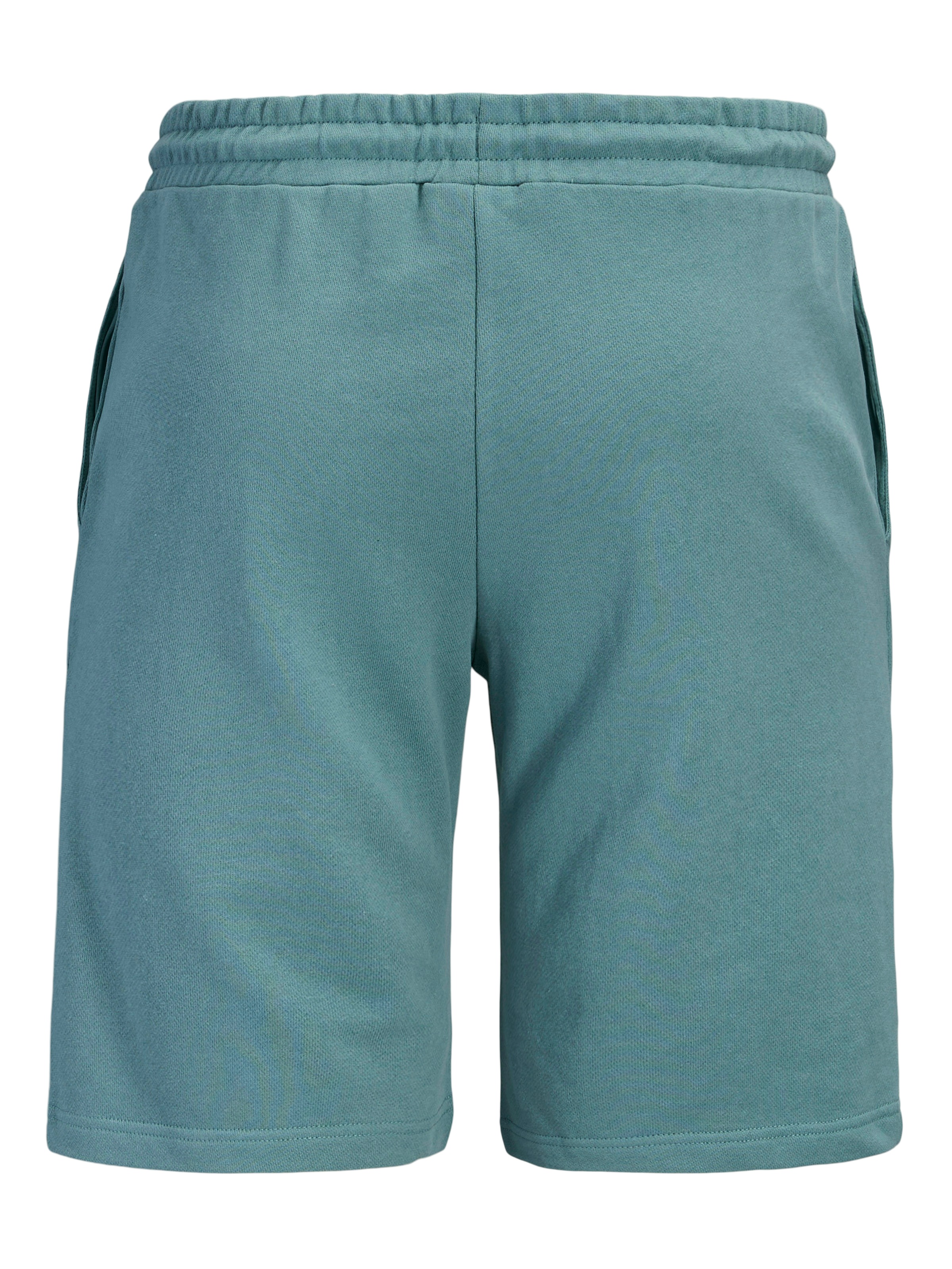 Sweatshorts "JPSTGORDON COLLEGE SWEAT SHORTS MI PLS", Herren, Gr. 42 (4XL), N-Gr, mineral blau, angeraute Sweatware, Obermaterial: 80% Baumwolle, 20% Polyester, JACK & JONES PLUSSIZE, unifarben, regular fit, Hosen Sweatshorts 2