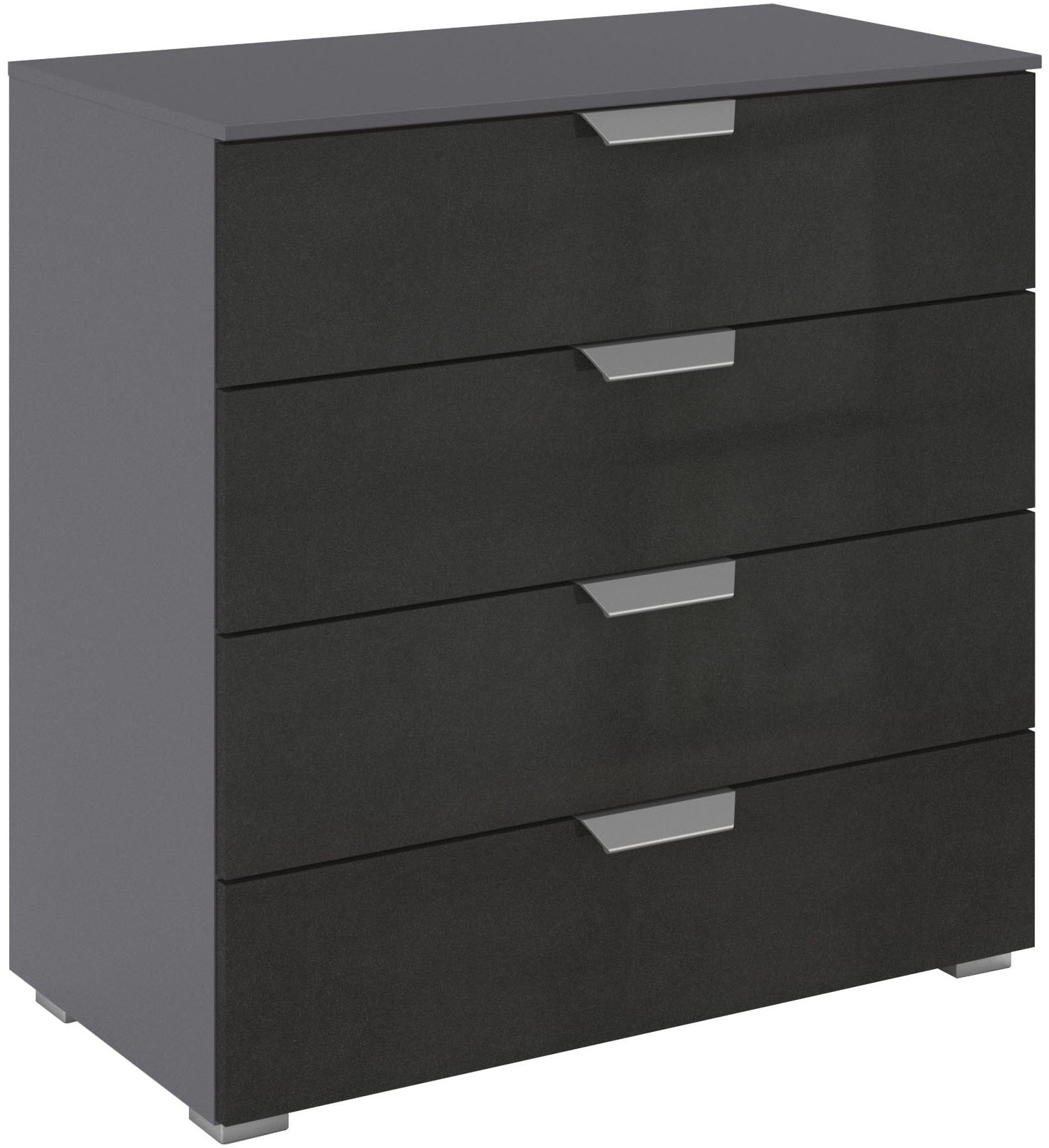 OTTO home "Kommode Sideboard Schubladenkommode Schlafzimmerkommode ORIAS" Breite 80 cm, mit eleganter Dekor- oder Hochglanzfront, vier große und geräumige Schubladen mit viel Stauraum MADE IN GERMANY