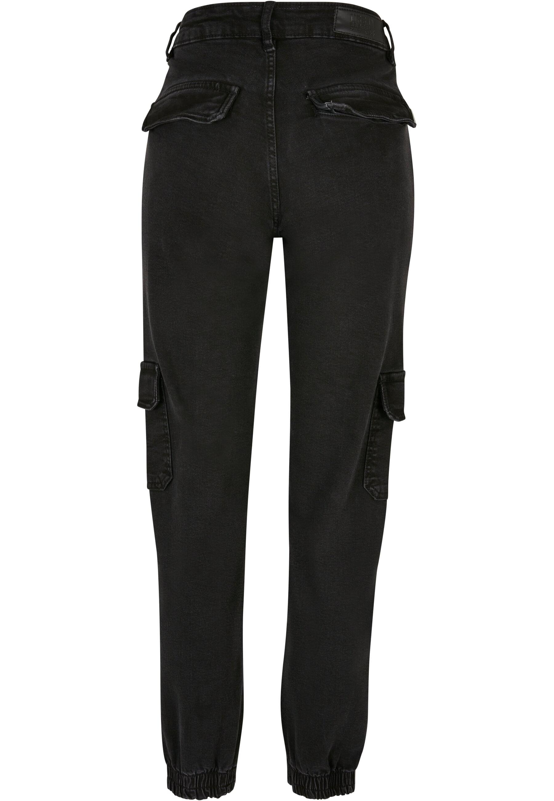 URBAN CLASSICS Stoffhose »Urban Classics Damen Ladies Organic Stretch Denim Cargo Pants«, (1 tlg.)