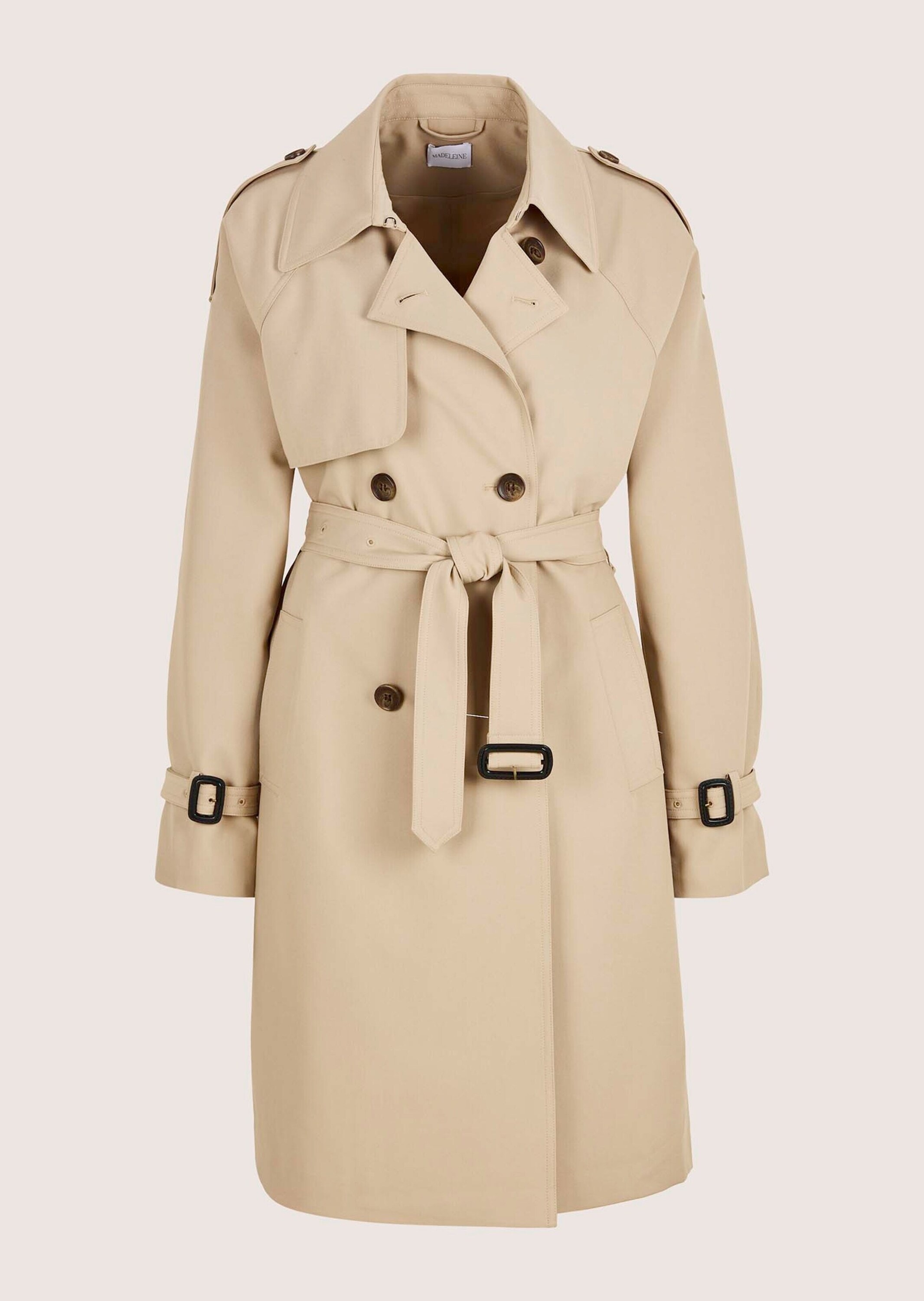 MADELEINE Trenchcoat "Trenchcoat Eleganter gefütterter Zweireiher" Trench L günstig online kaufen