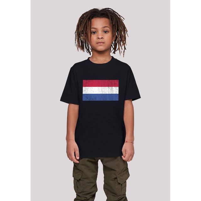F4NT4STIC T-Shirt »Netherlands NIederlande Holland Flagge distressed«, Print  online kaufen | BAUR