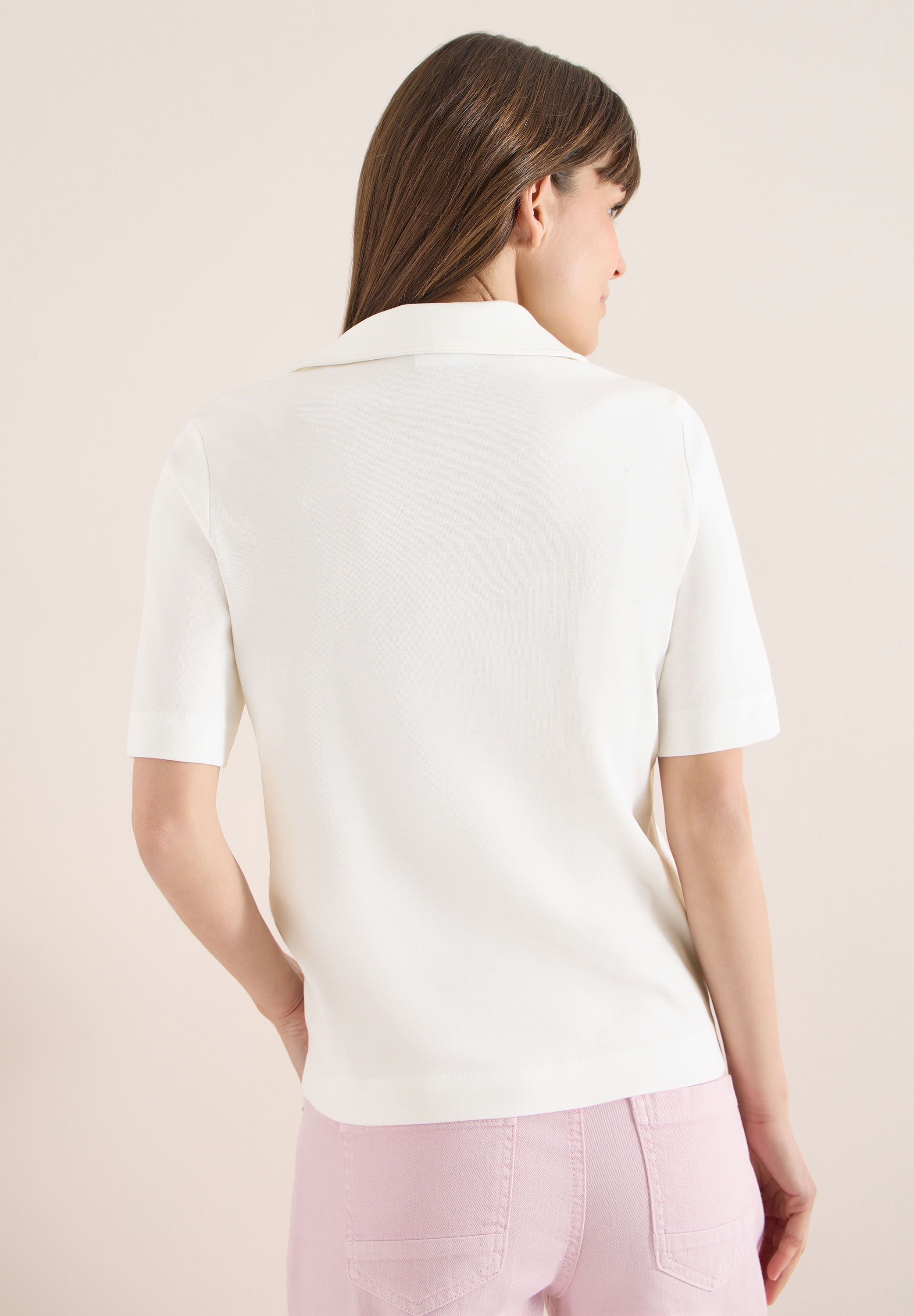 Cecil Poloshirt in Unifarbe