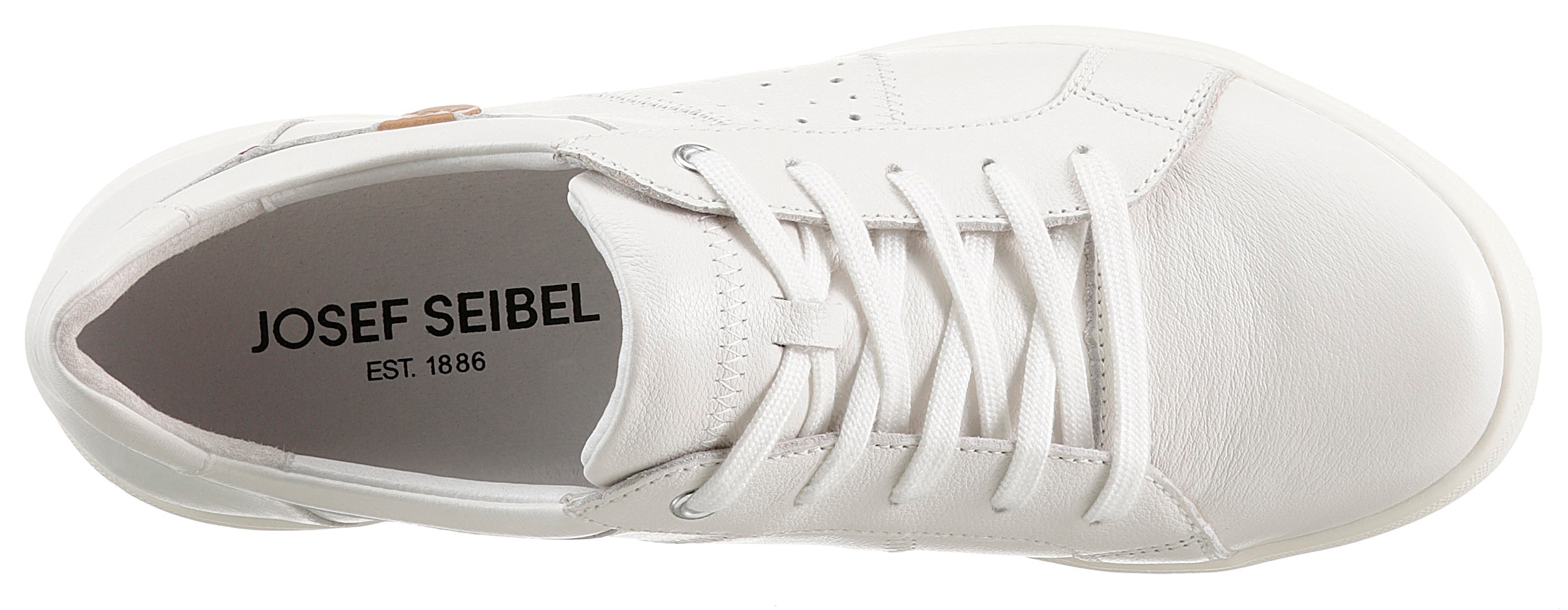 Josef Seibel Sneaker »CAREN 01«, Freizeitschuh, Halbschuh, Schnürschuh mit gepolstertem Schaftrand