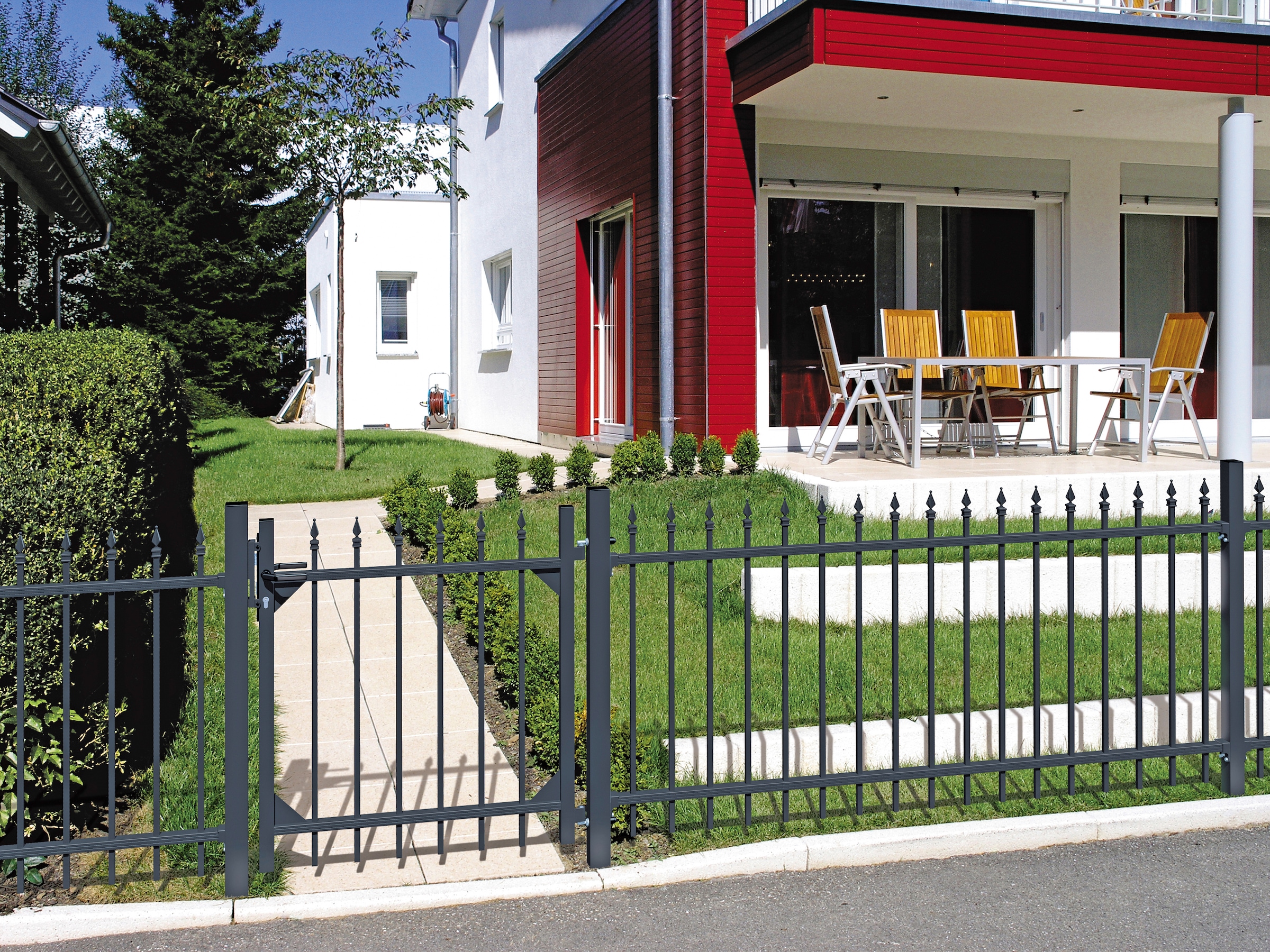 Alberts Zaundoppeltür »Chaussee« Breite: 300 cm, Höhe: 100 und 120 cm