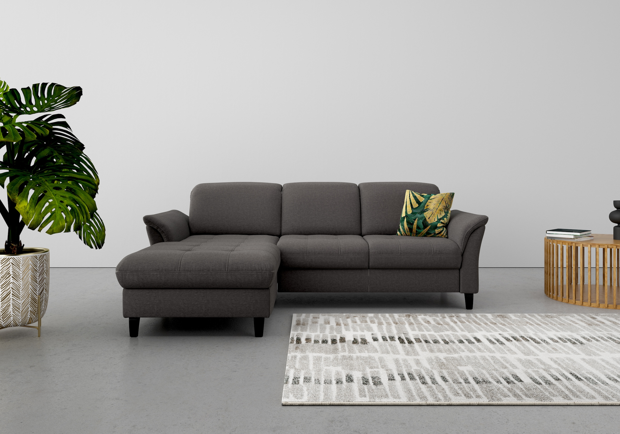 sit&more Ecksofa "Maggiore L-Form" wahlweise mit Kopfteilverstellung, Bettf günstig online kaufen