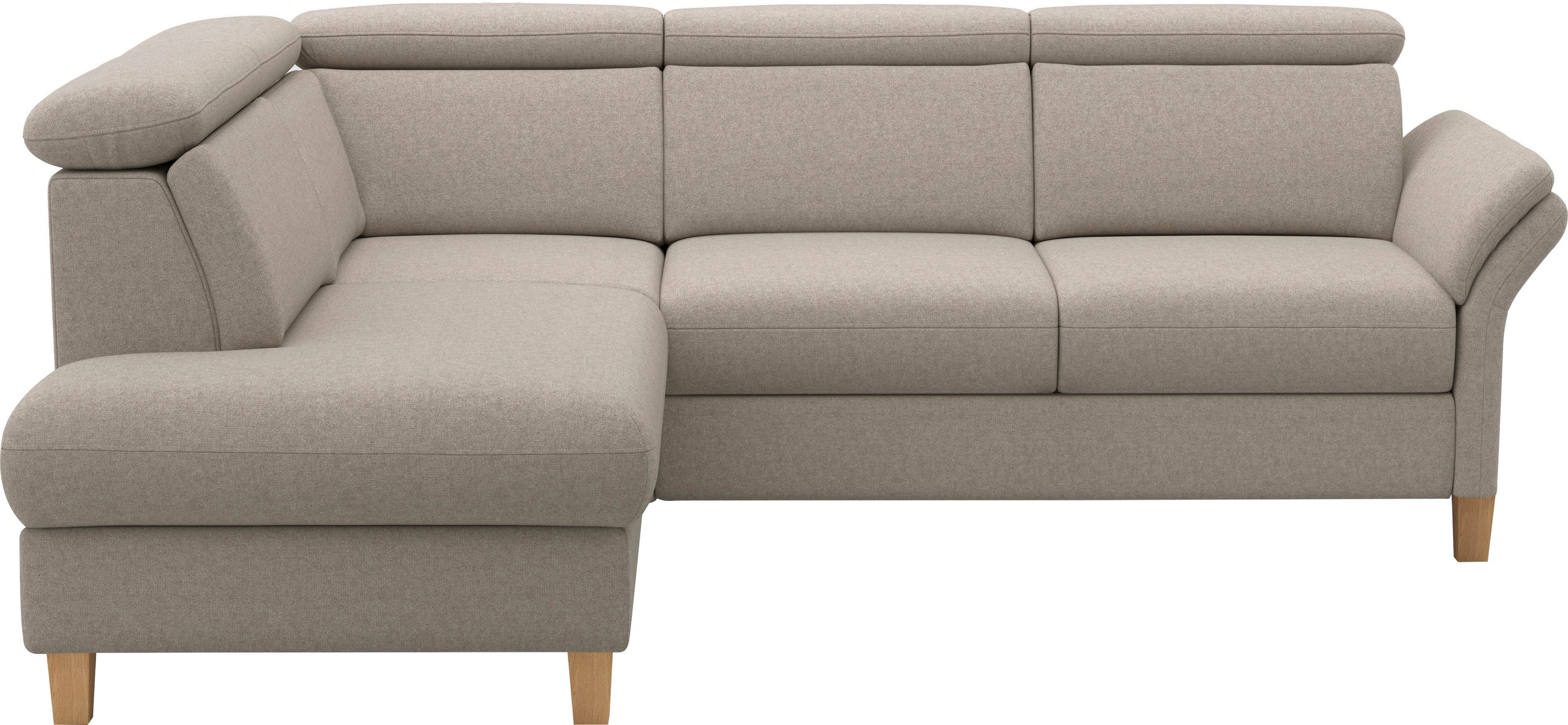 Home affaire Ecksofa "Glendale, L-Form" inkl. Kopfteilverstellung, wahlweis günstig online kaufen