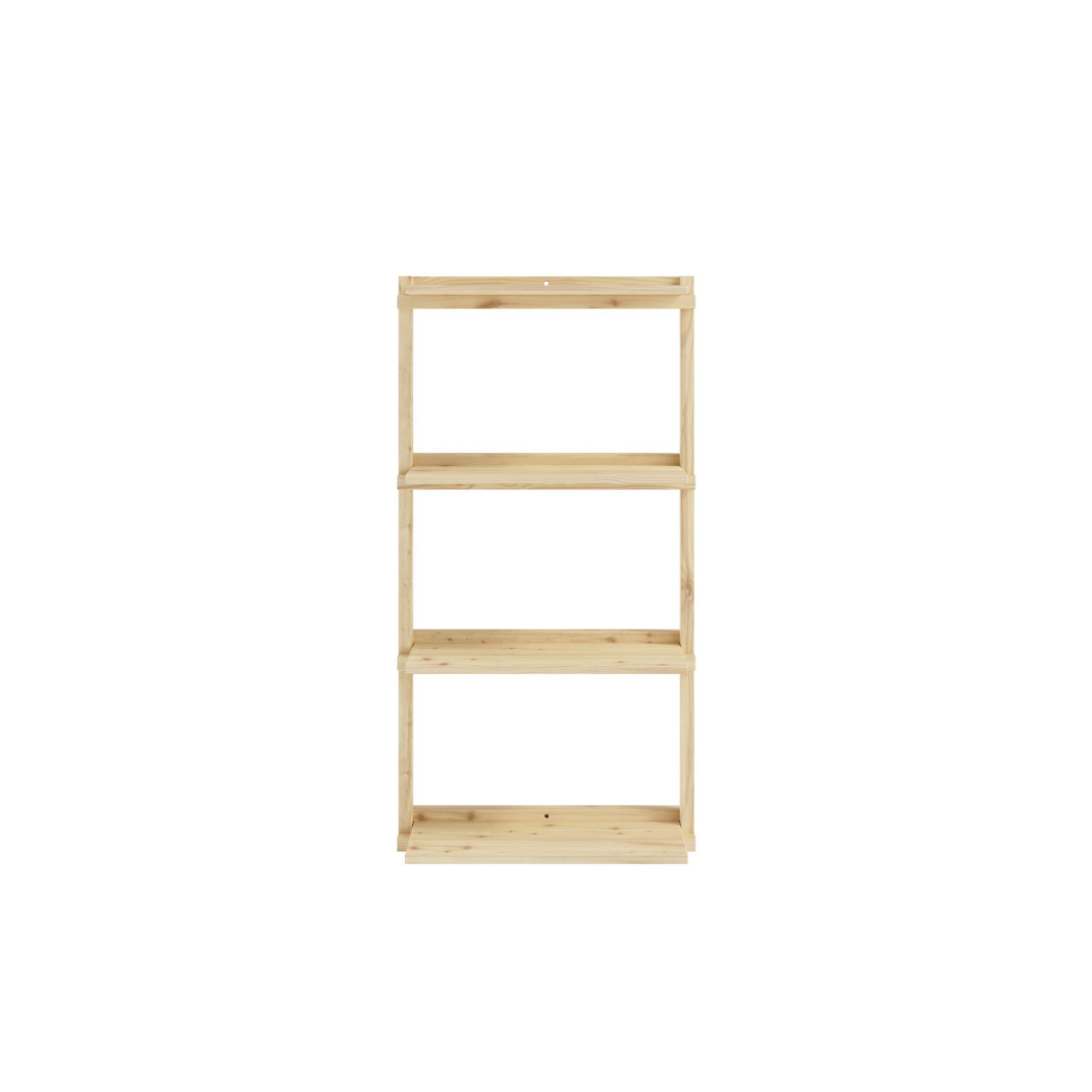 Karup Design Wandregal »Groove Shelving Narrow, Wandregal, Aufbewahrung, Deko, Platzsparend«, (B/H/T ca: 66x25,5x127cm), inkl. 4 Abnehmbare Regalböden aus FSC®-zertifiziertem Massivholz