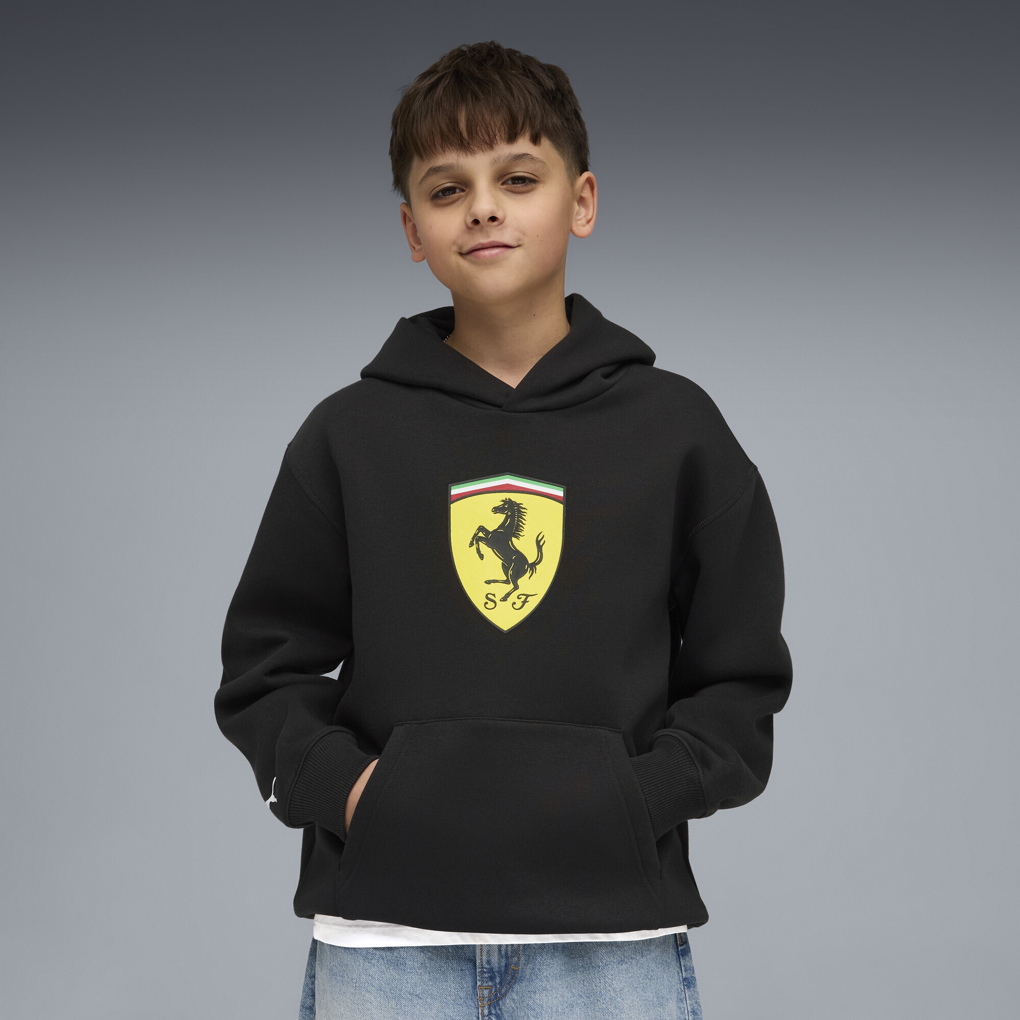 PUMA Kapuzenpullover »Scuderia Ferrari Coloured Shield Hoodie Jugendliche«
