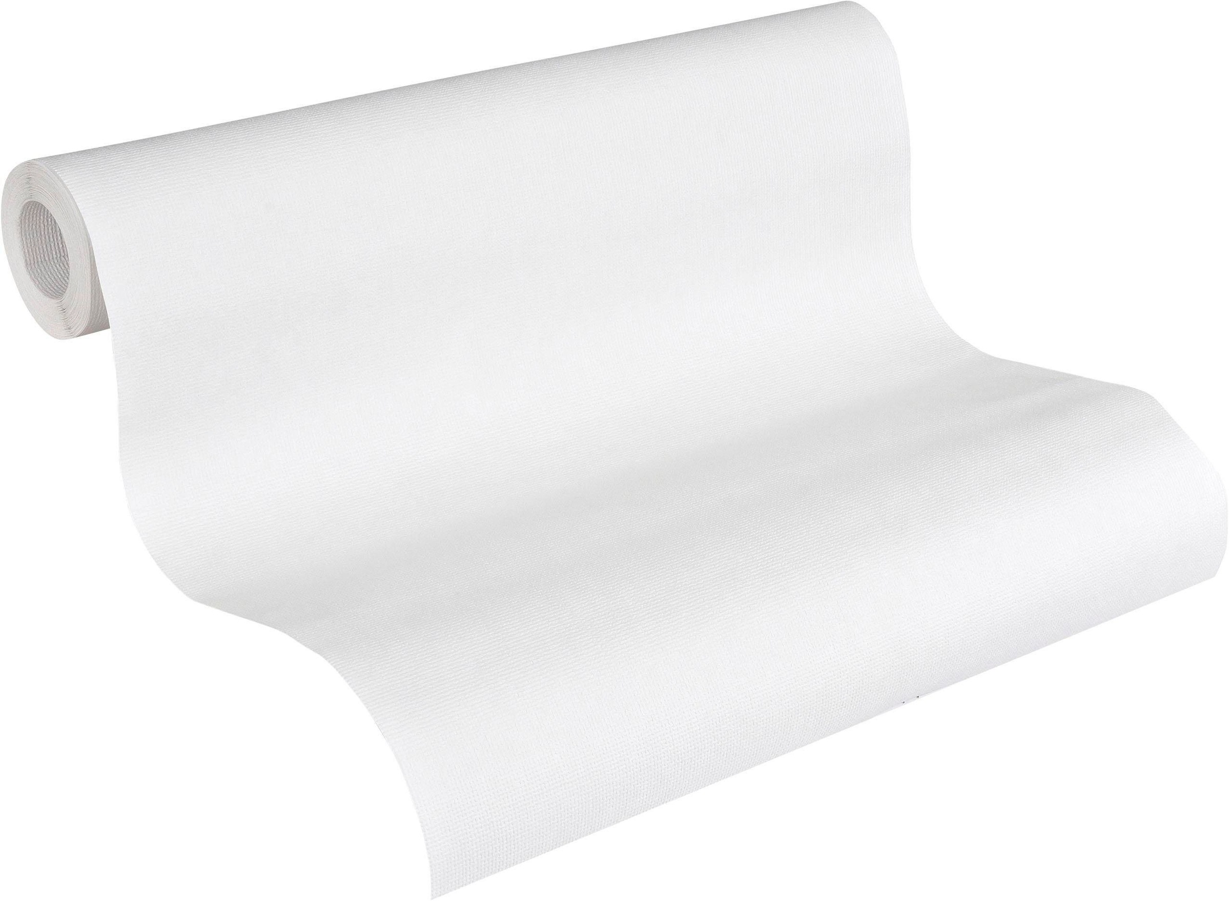 Thumbnail - A.S. Création Vliestapete "Meistervlies" einfarbig  uni  unifarben leicht strukturiert Uni Tapete Uni Überstreichbar Tap...