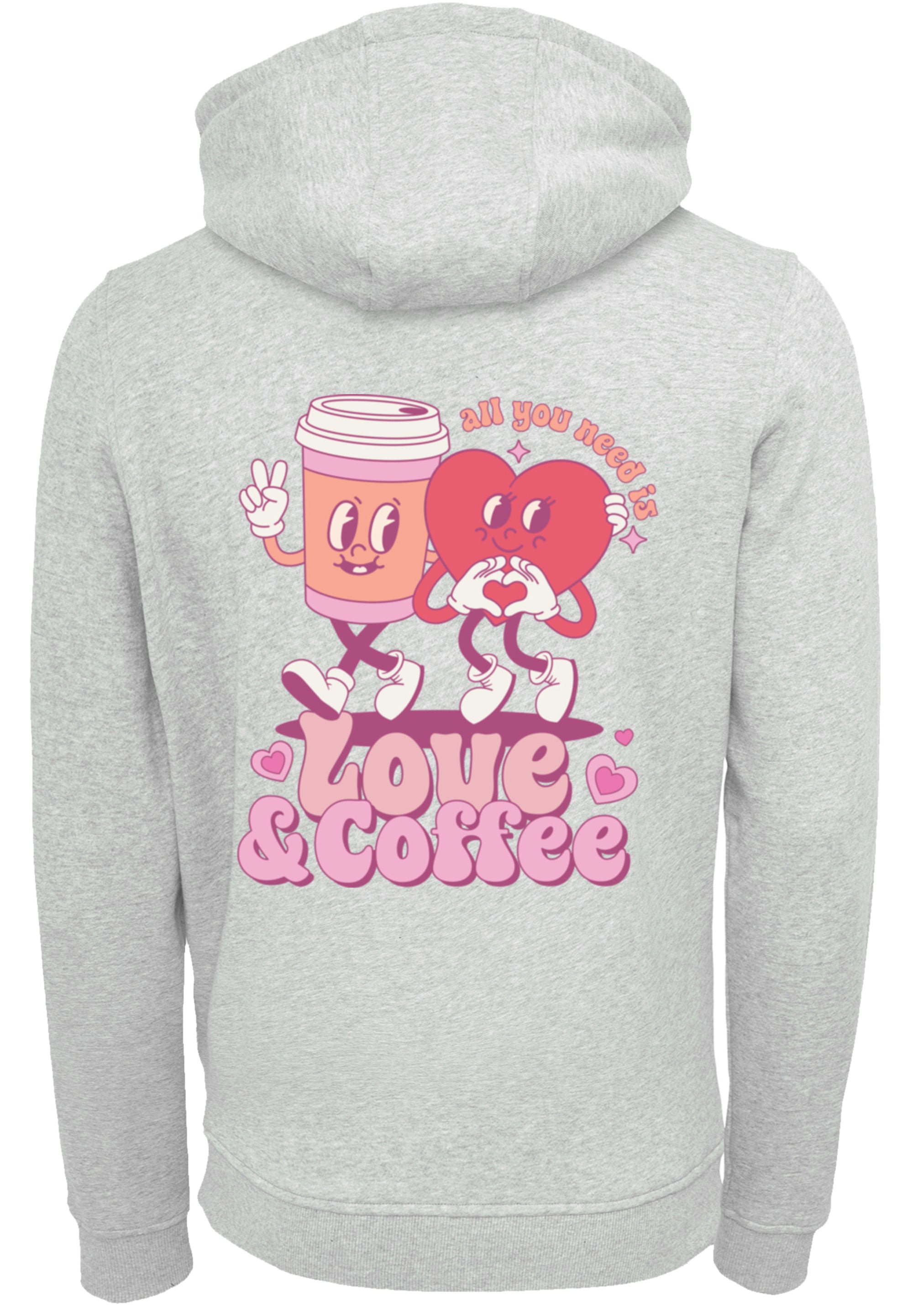 F4NT4STIC Kapuzenpullover »Love and Coffe Valentinstag«, Premium Qualität