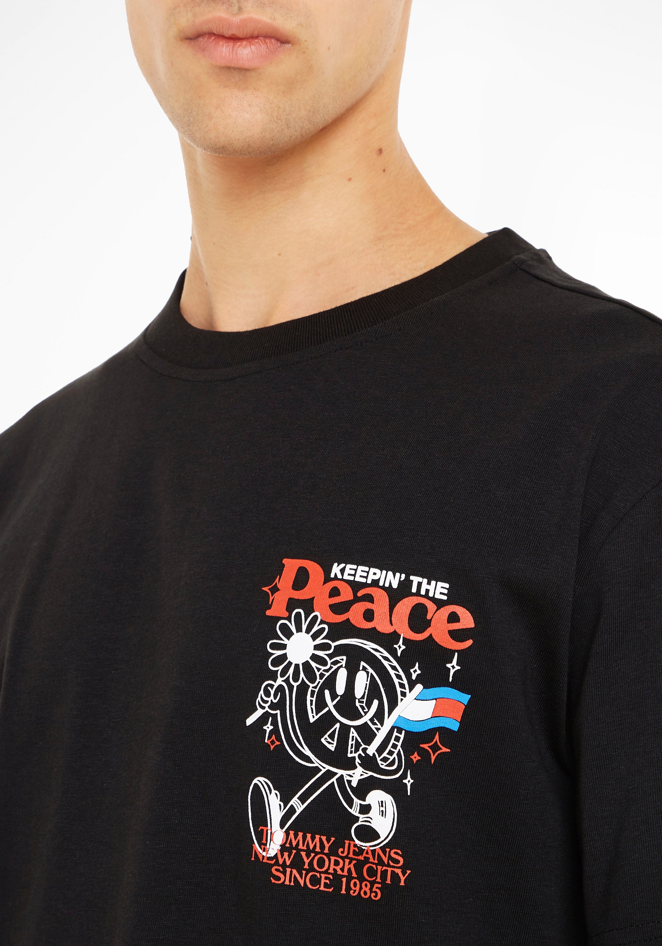 Tommy Jeans T-Shirt Rücken | ▷ auf SMILEY HOMEGROWN großem TEE«, mit »TJM für dem BAUR Print