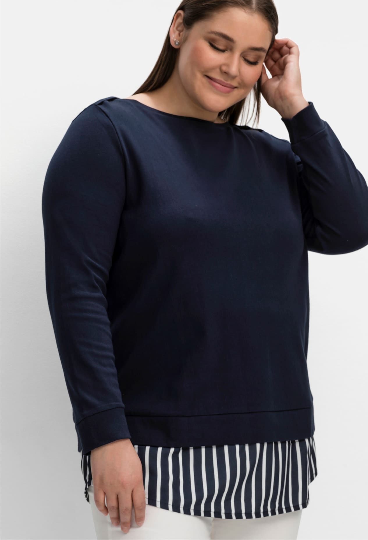 Sheego 2-in-1-Langarmshirt »2-in-1-Shirt« 1 Stk.