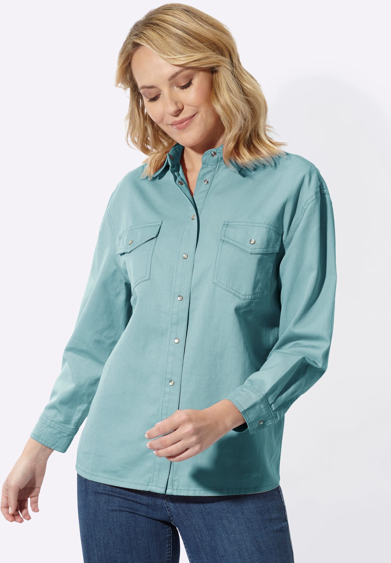 Classic Basics Jeansbluse