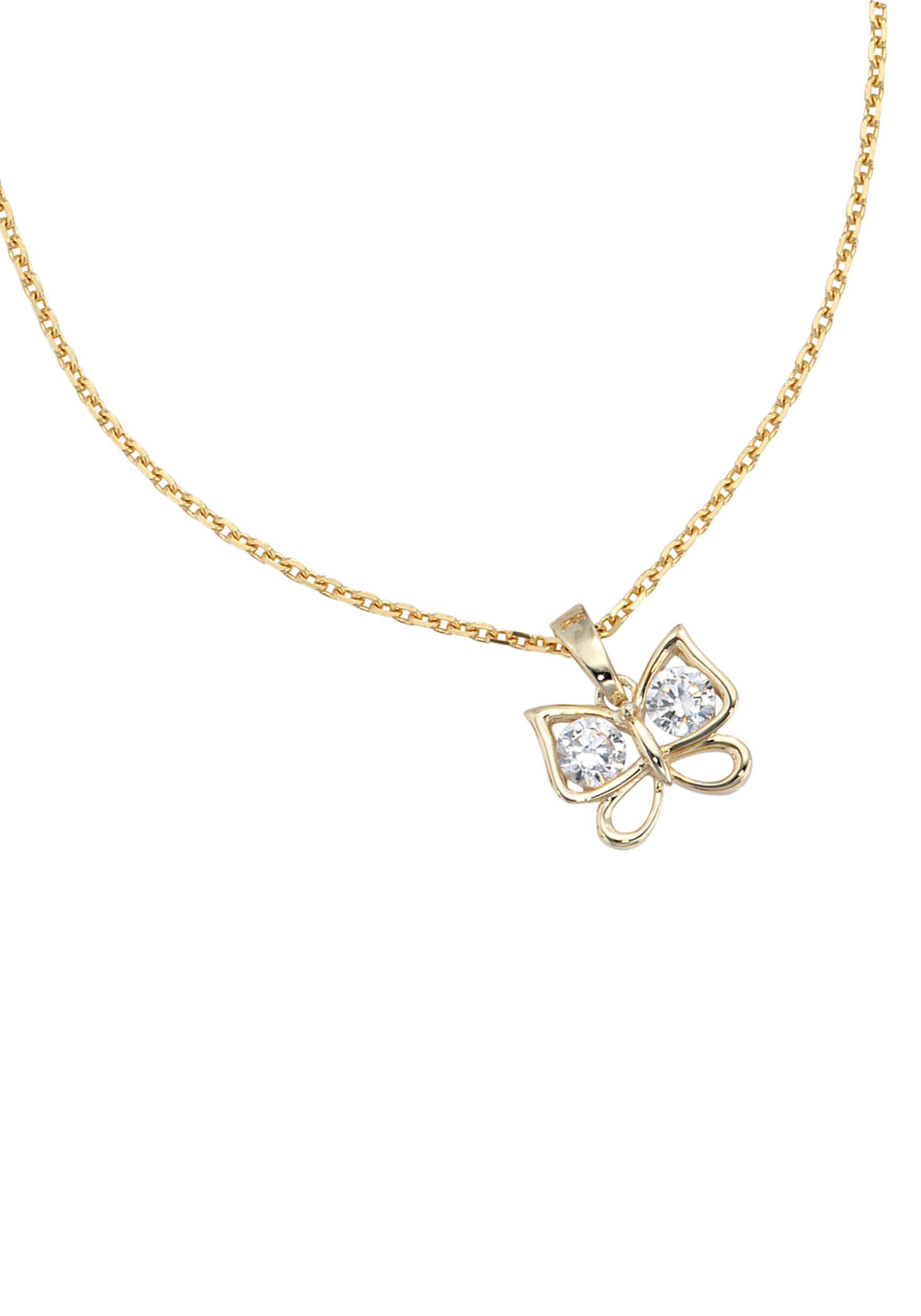 JOBO Schmetterlingsanhänger »Anhänger Schmetterling« ()  333 Gold mit Zirkonia