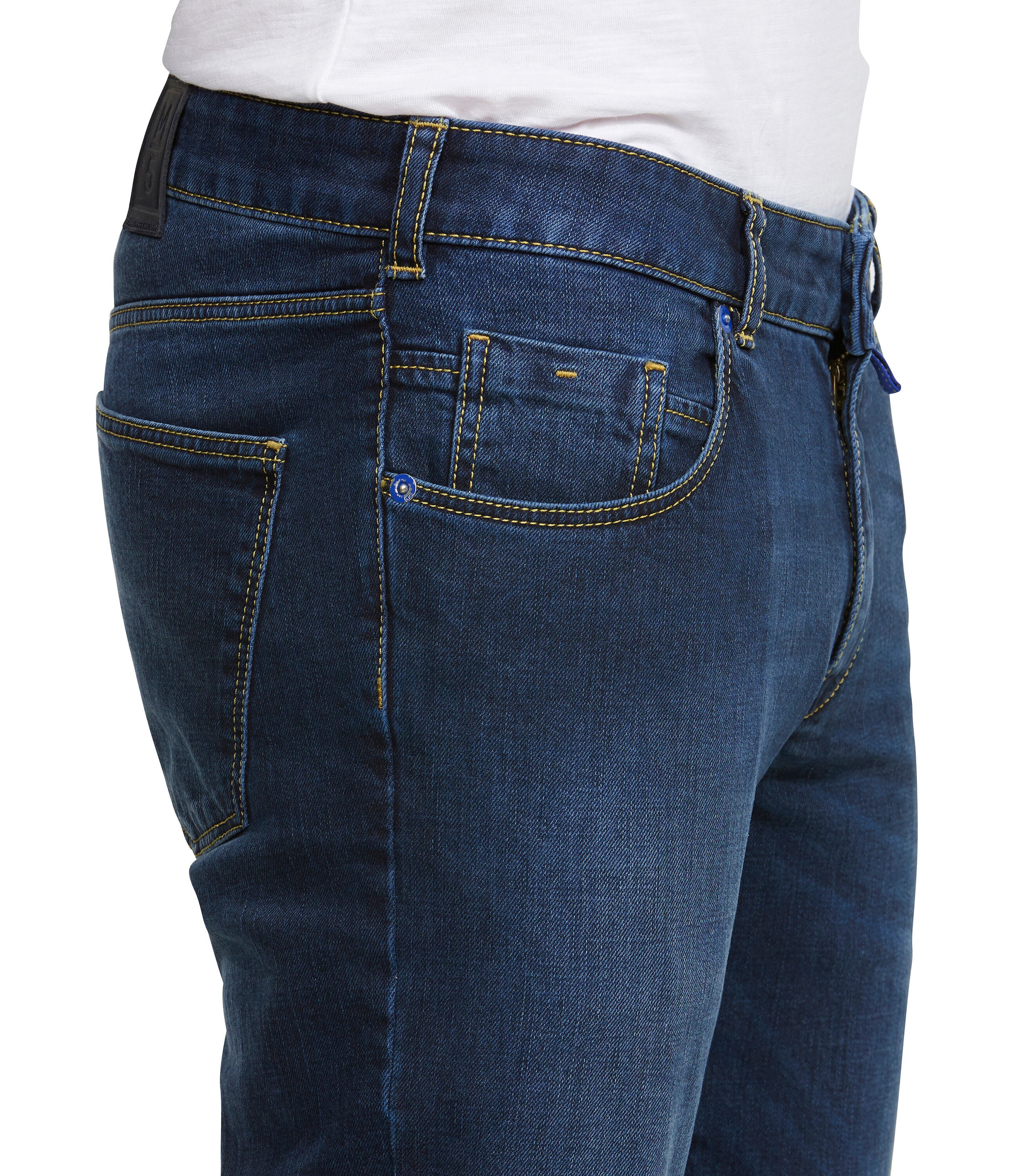 MEYER 5-Pocket-Jeans »M5 Slim«, mit Rundbundverarbeitung