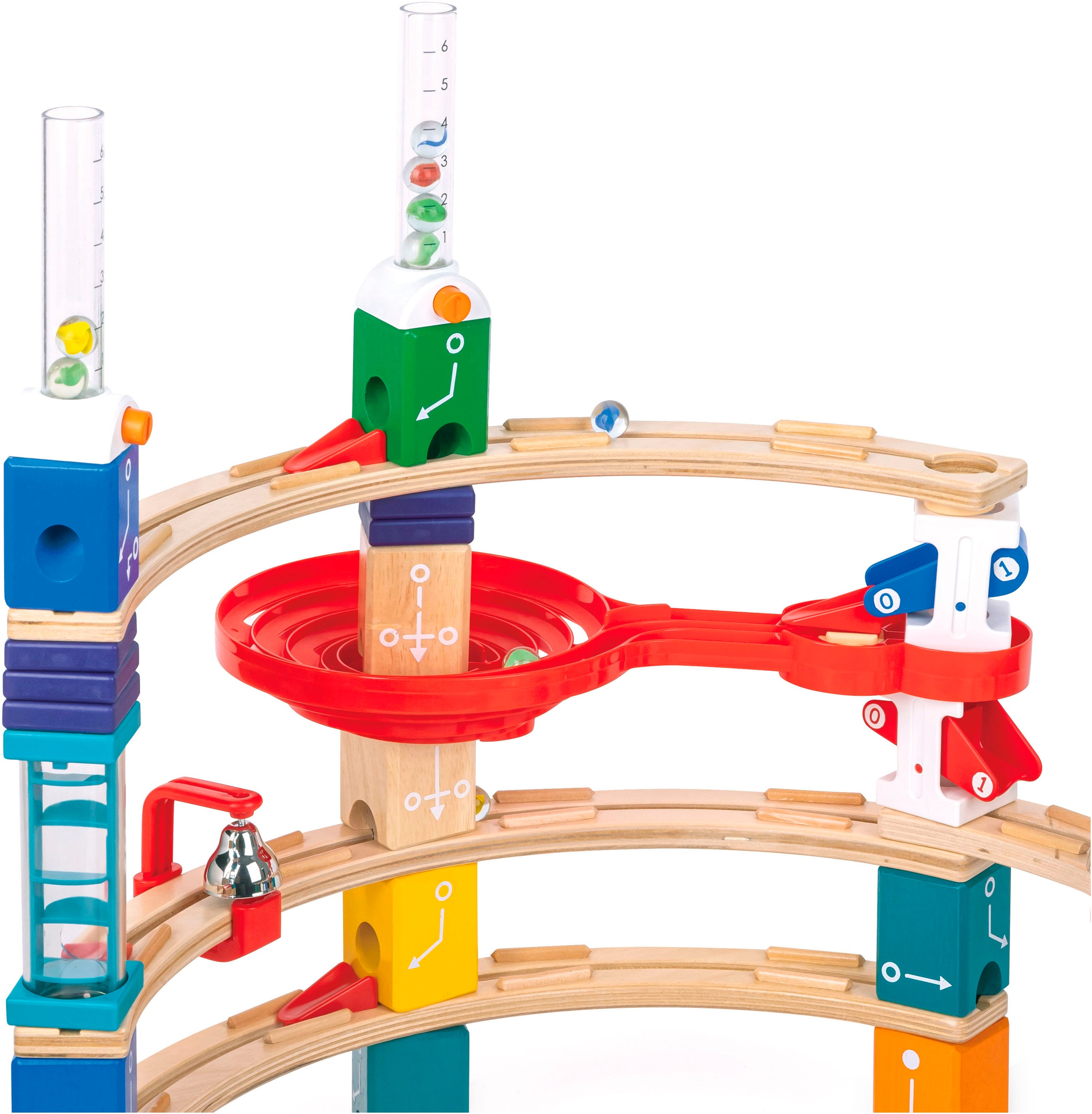 Hape Kugelbahn »Quadrilla Kodierungsset für Fortgeschrittene«, (119 tlg.)
