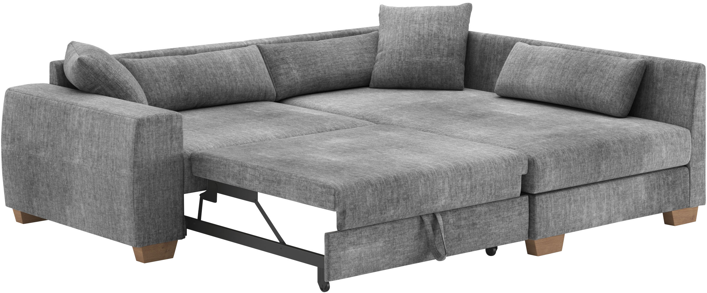 Thumbnail - Mr. Couch Ecksofa "Helena L-Form, bis 140 kg belastbar", mit Taschenfederkern, wahlweise mit Bettfunktion